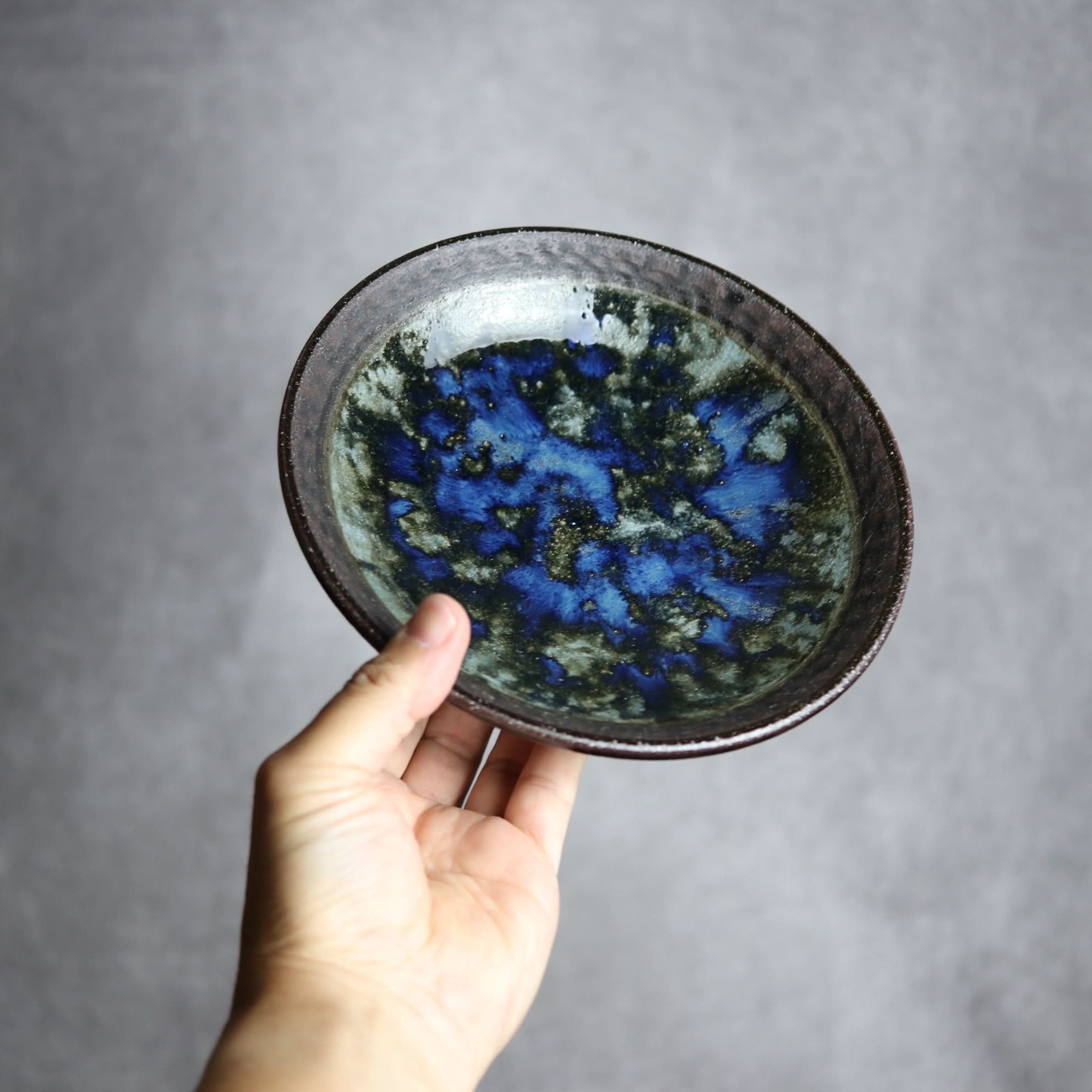 6寸皿1 孔雀 やちむん 陶器 sui やちむん 陶器.