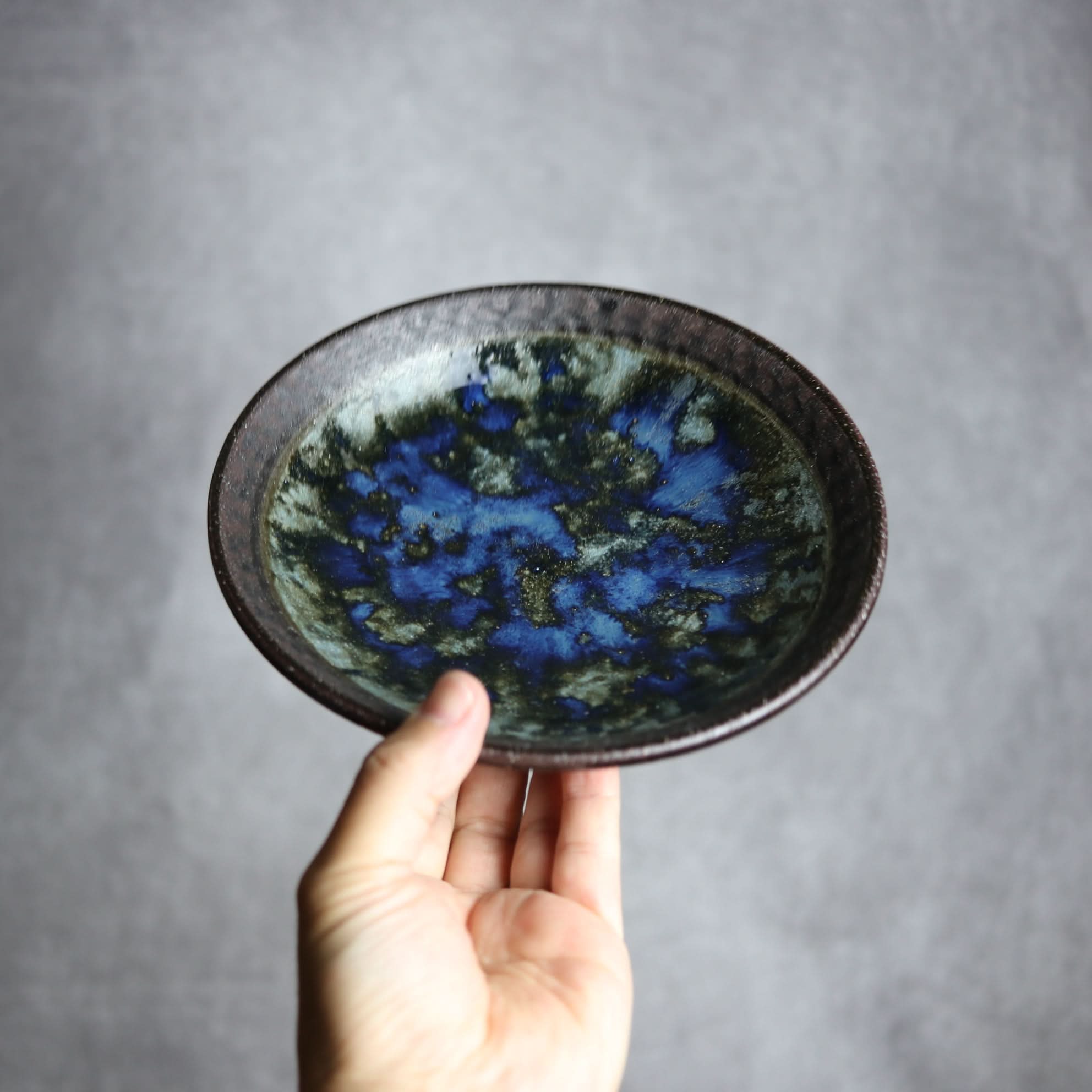 6寸皿1 孔雀 やちむん 陶器 sui やちむん 陶器.