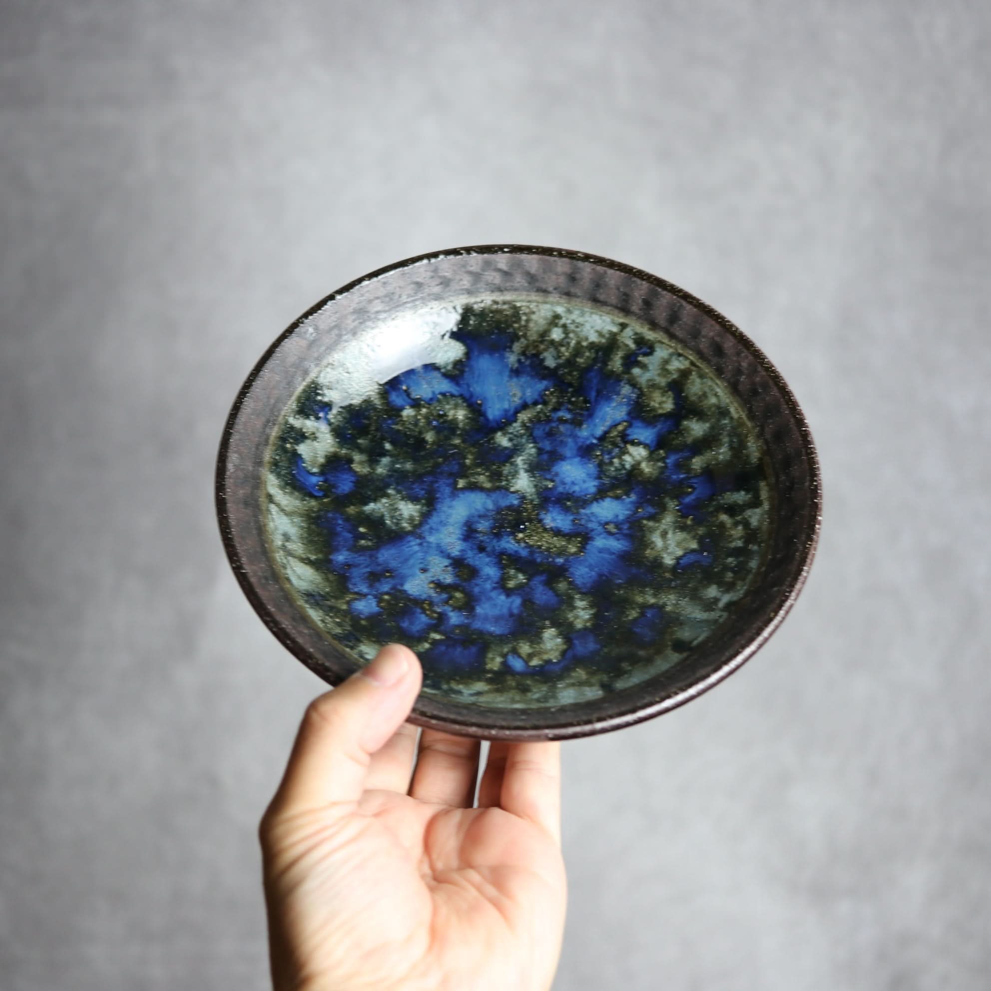 6寸皿1 孔雀 やちむん 陶器 sui やちむん 陶器.