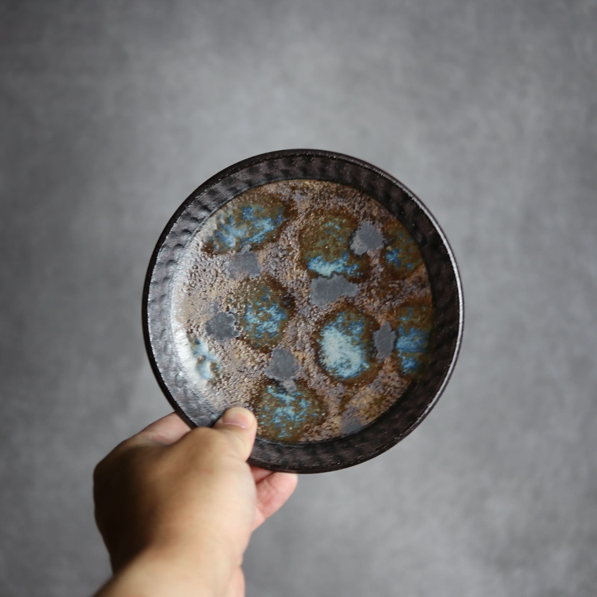 5寸皿1 黒シリーズ やちむん 陶器 sui やちむん 陶器.