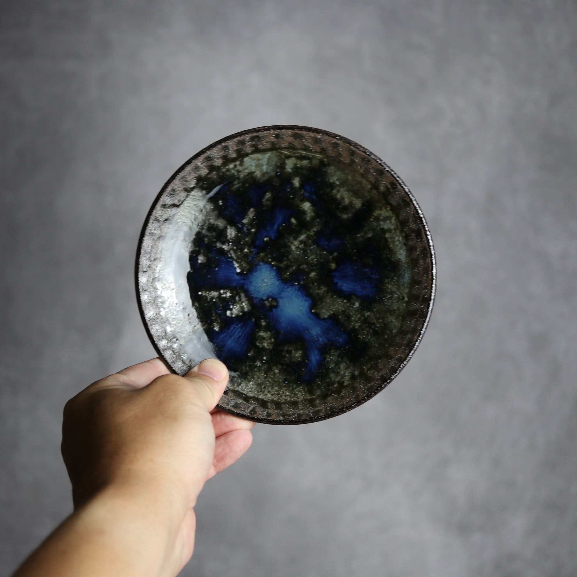 5寸皿1 孔雀 やちむん 陶器 sui やちむん 陶器.