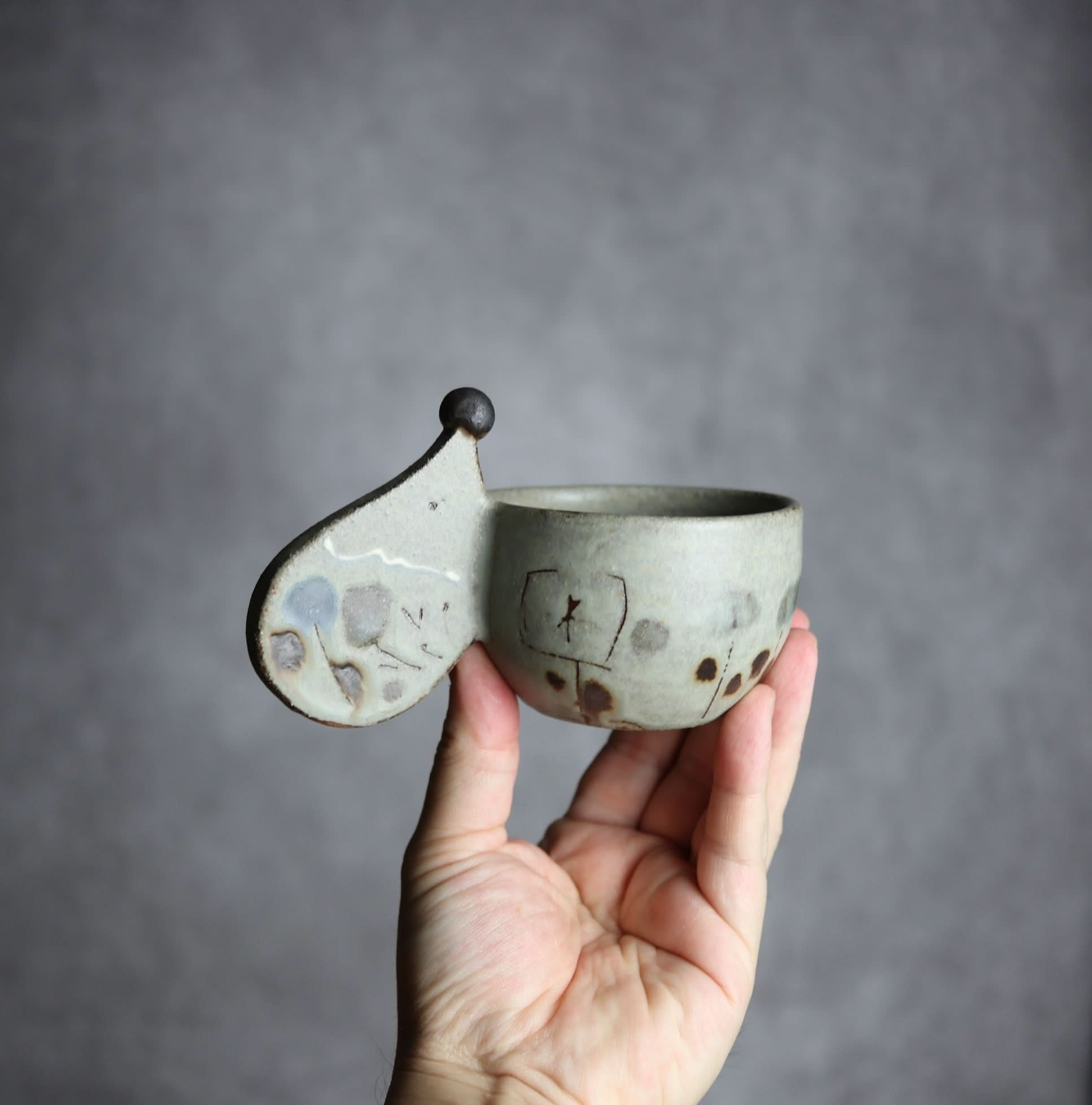 ハリネズミカップ4 やちむん 陶器 土の種 やちむん 陶器.