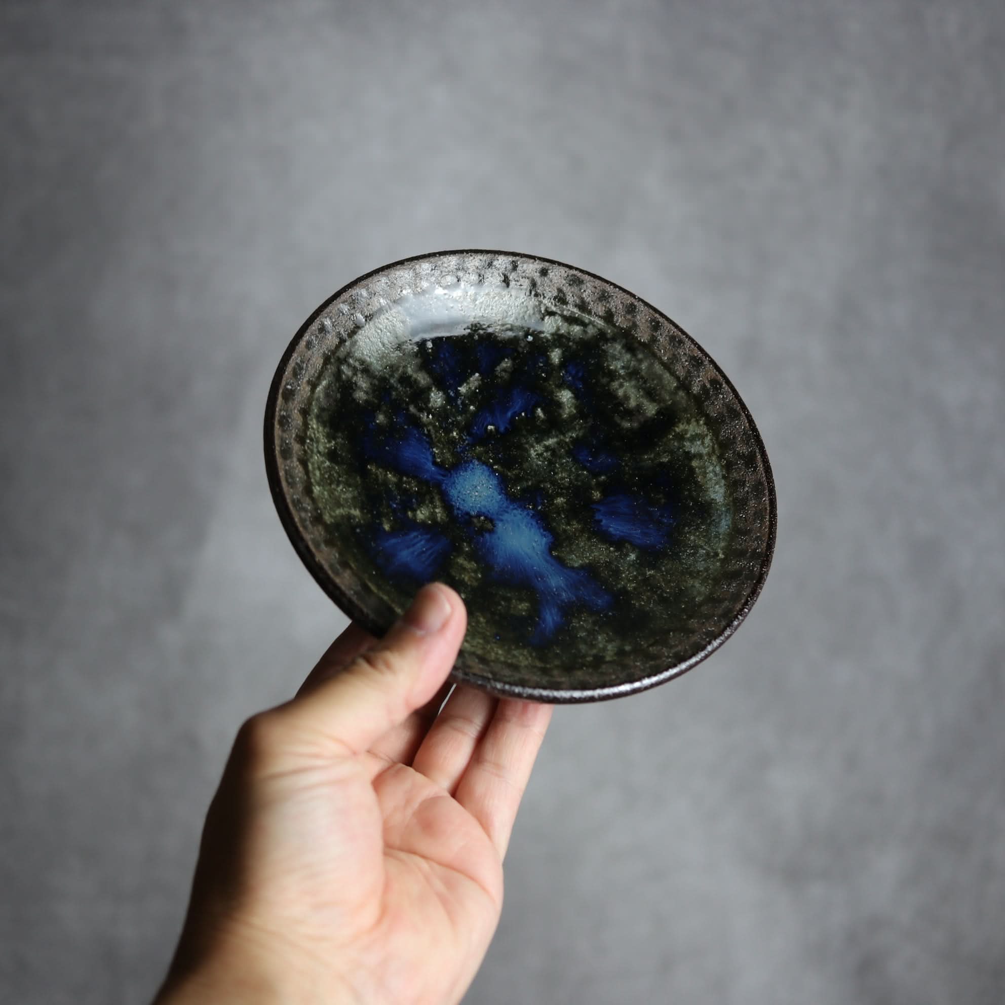 5寸皿1 孔雀 やちむん 陶器 sui やちむん 陶器.