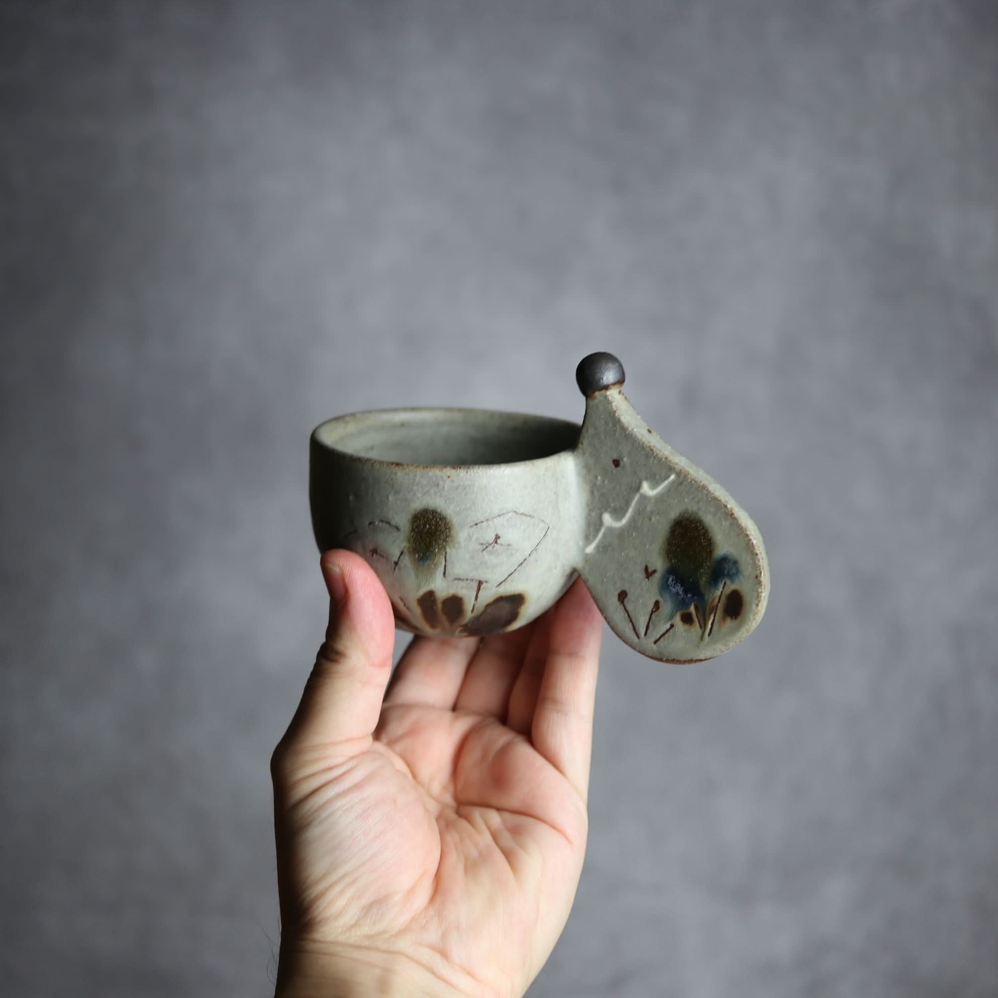 ハリネズミカップ4 やちむん 陶器 土の種 やちむん 陶器.