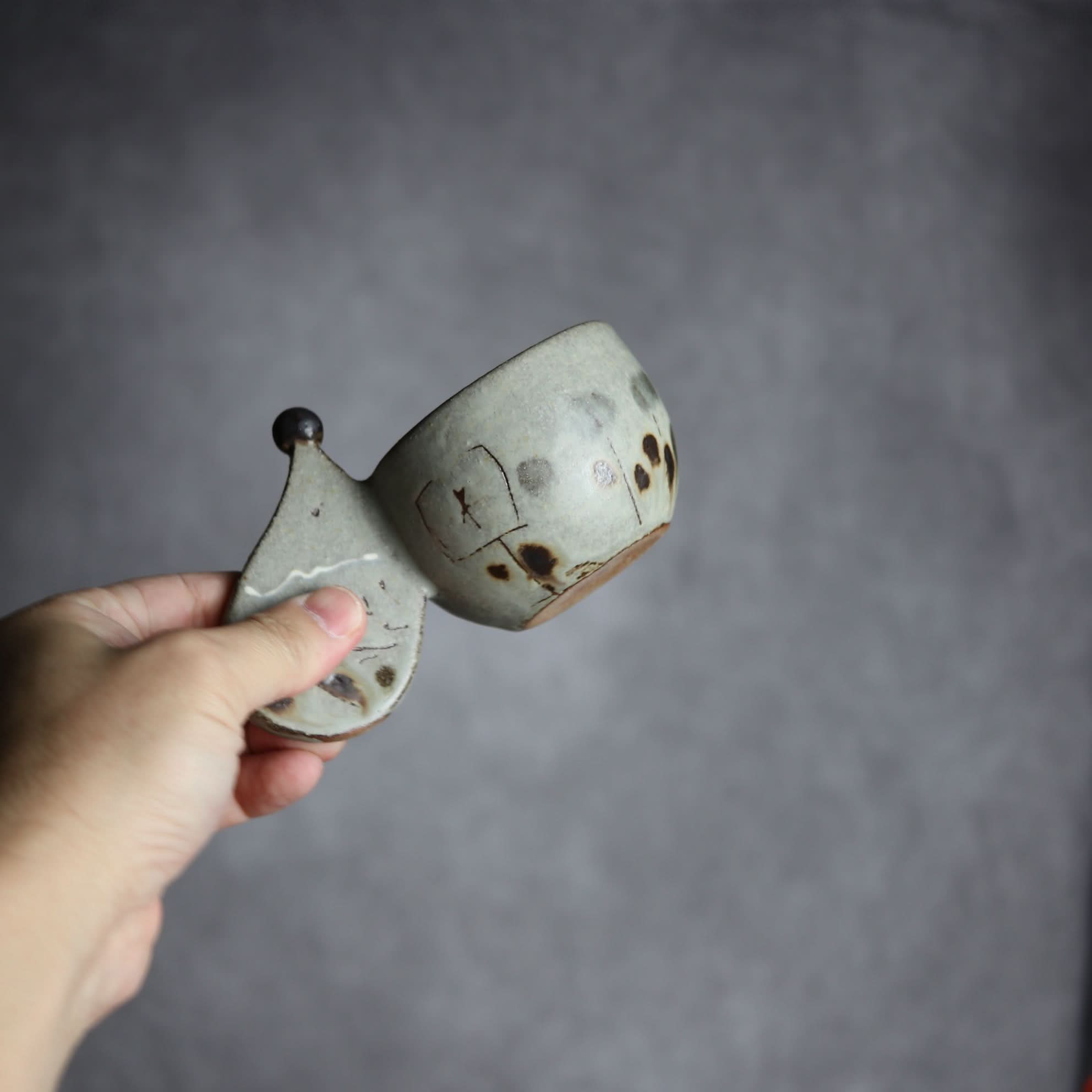 ハリネズミカップ4 やちむん 陶器 土の種 やちむん 陶器.