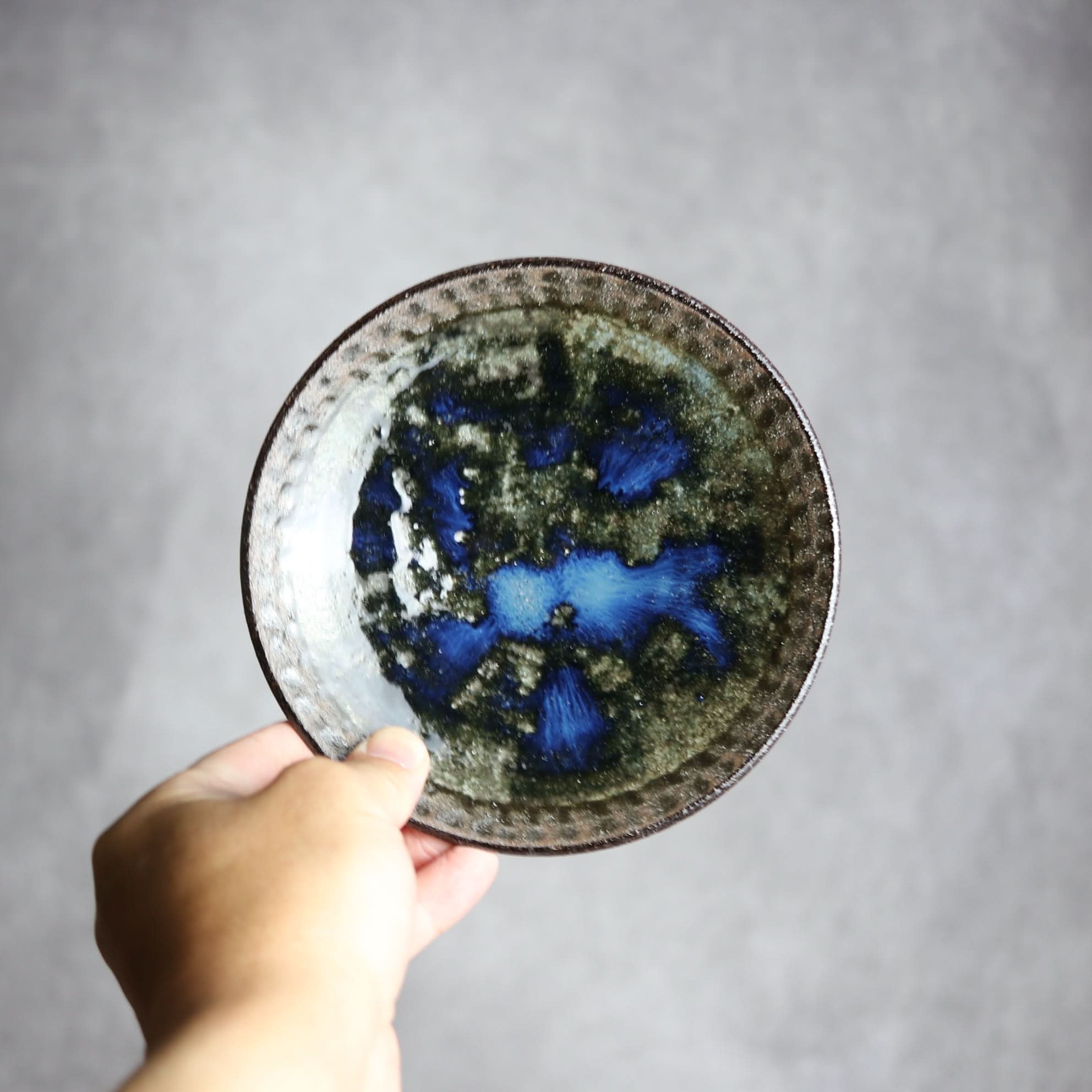 5寸皿1 孔雀 やちむん 陶器 sui やちむん 陶器.