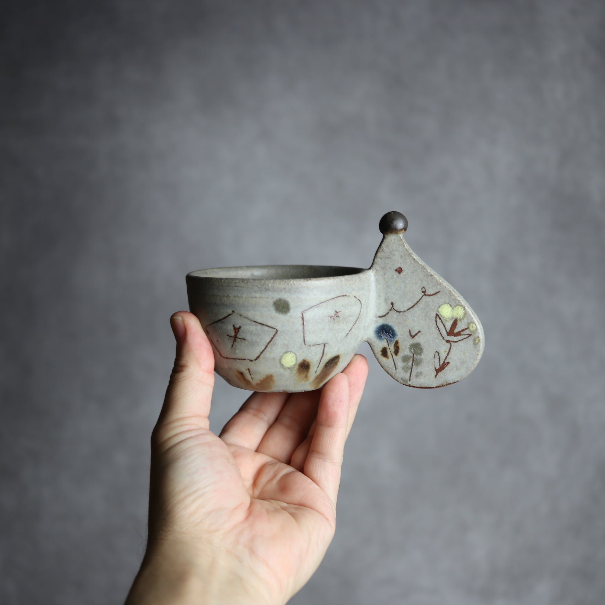 ハリネズミカップ5 やちむん 陶器 土の種