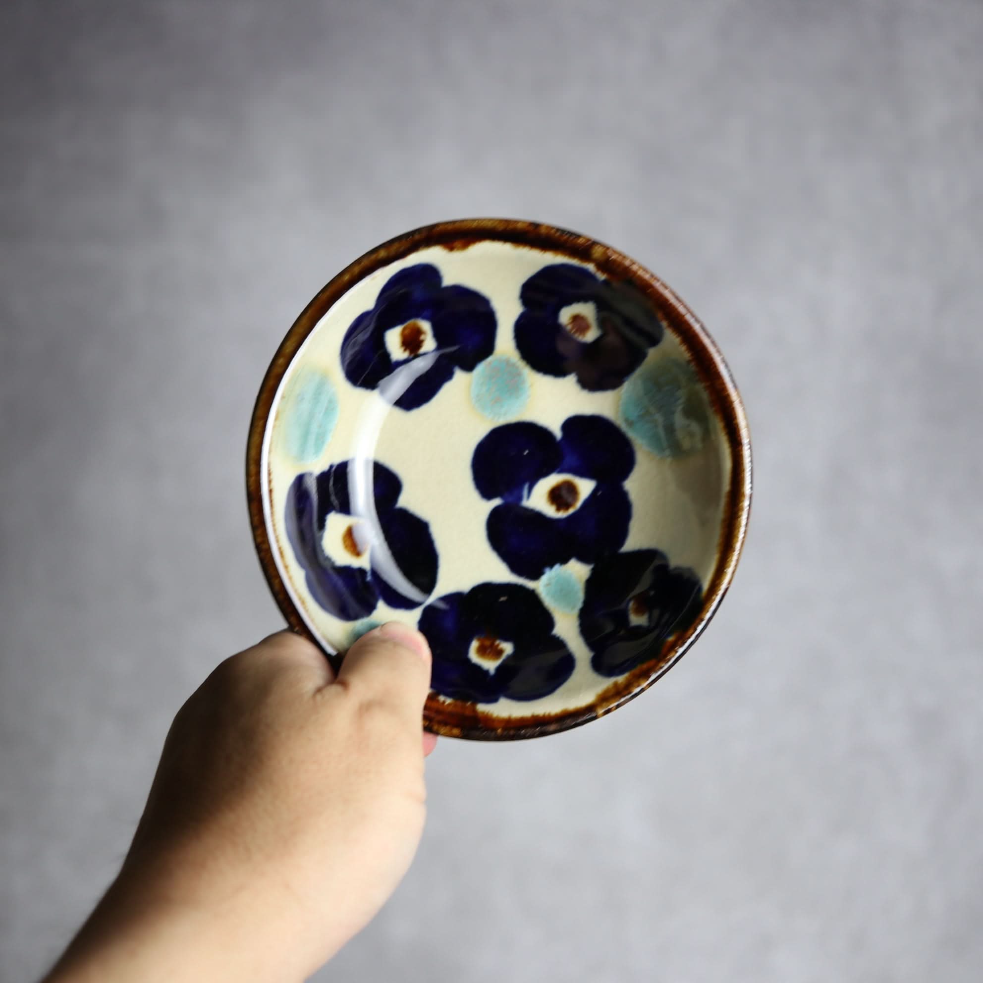 Alt Tag:*小鉢2 花紋 やちむん 陶器 エドメ陶房