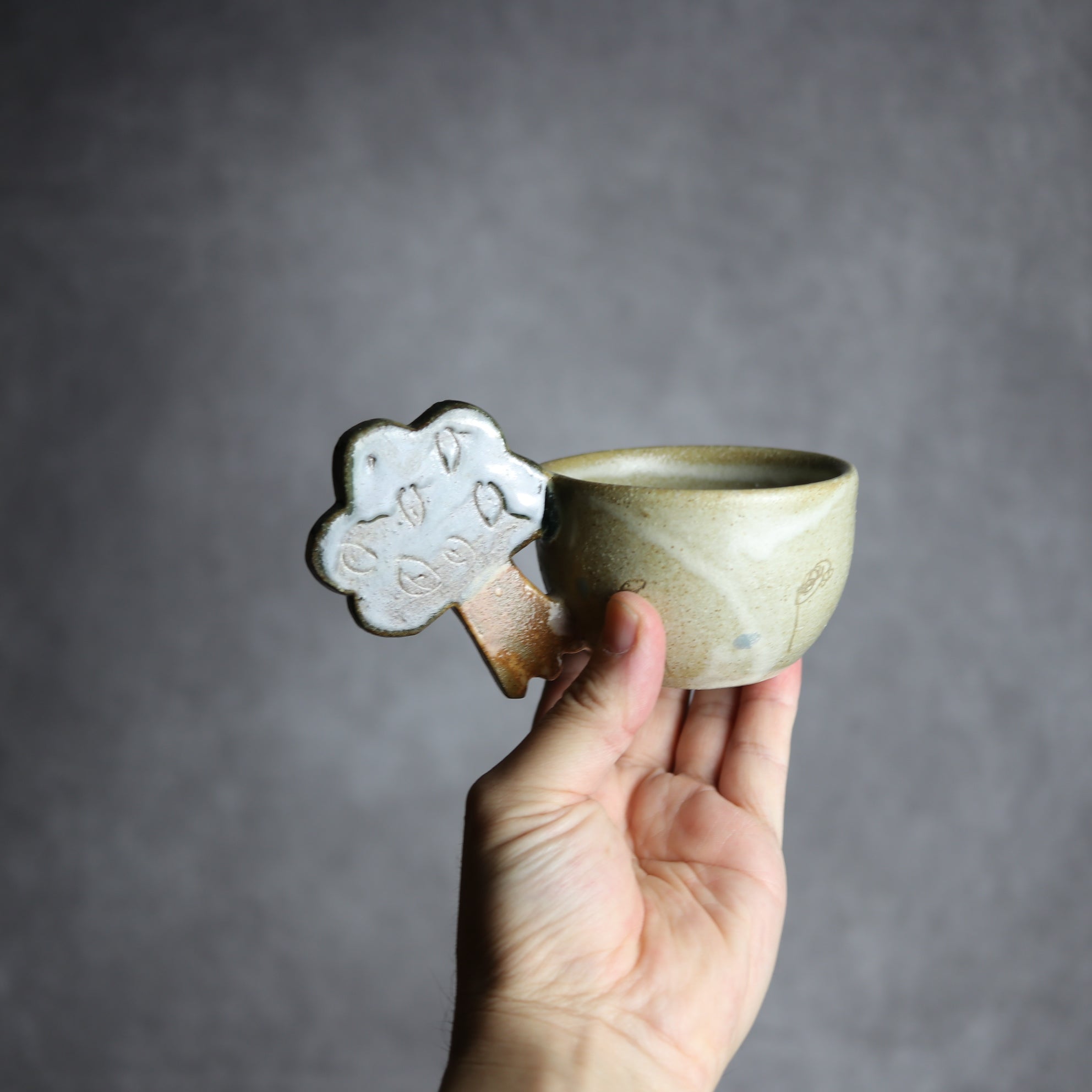土の種 - ガジュマルカップ5 やちむん 陶器 土の種 - mundasui