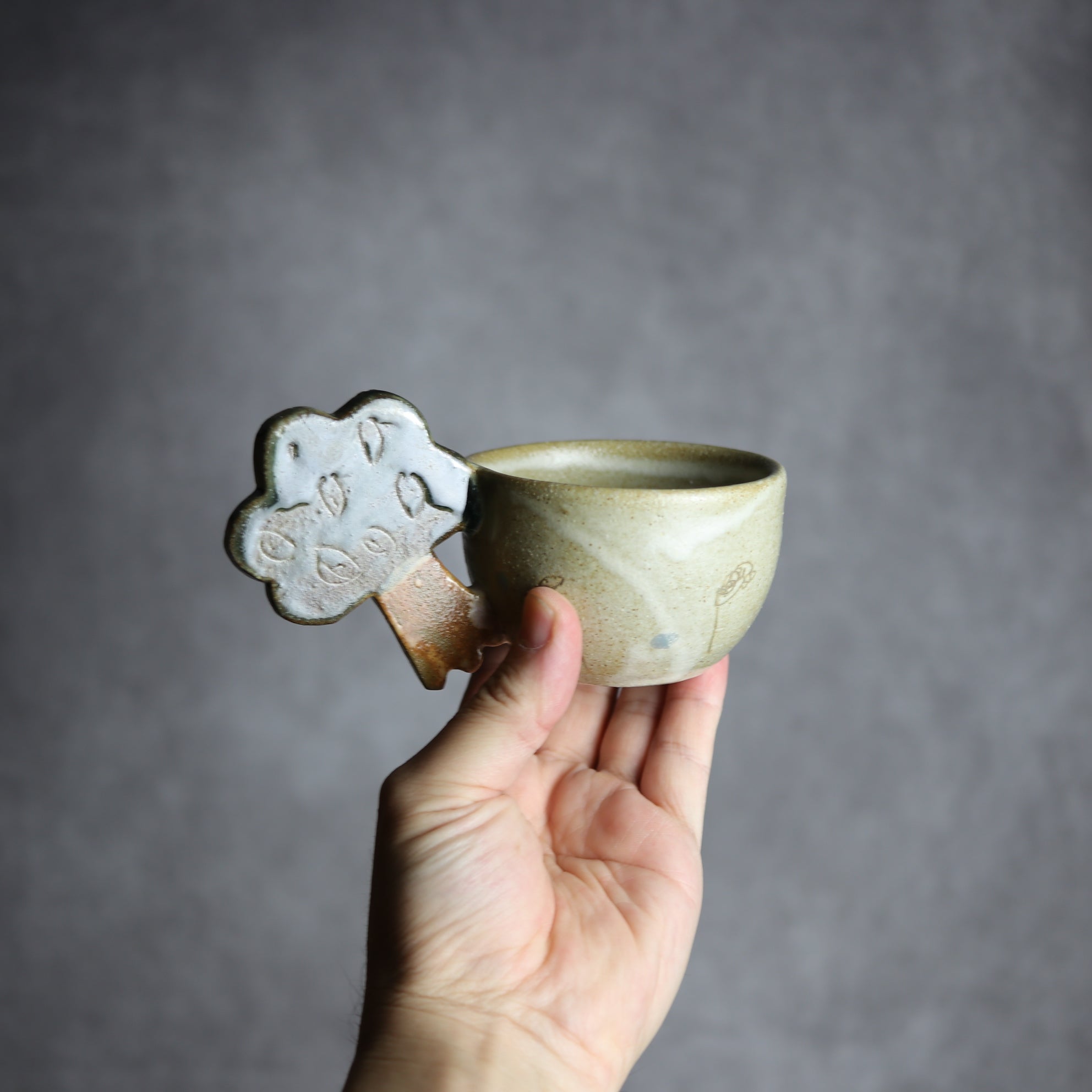 土の種 - ガジュマルカップ5 やちむん 陶器 土の種 - mundasui