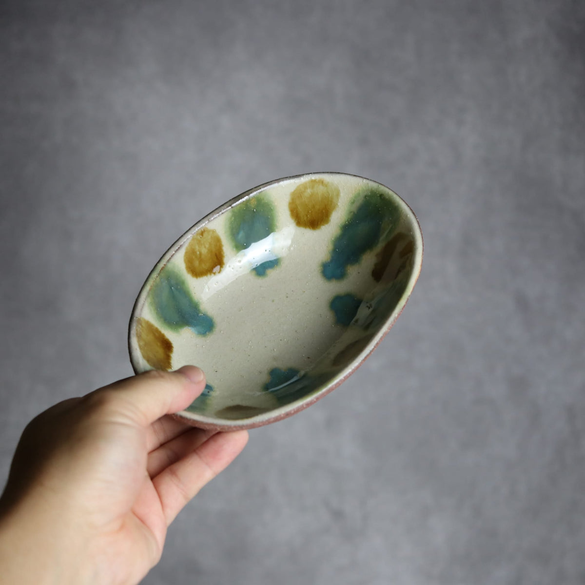 楕円鉢1 三彩 やちむん 陶器 漂窯