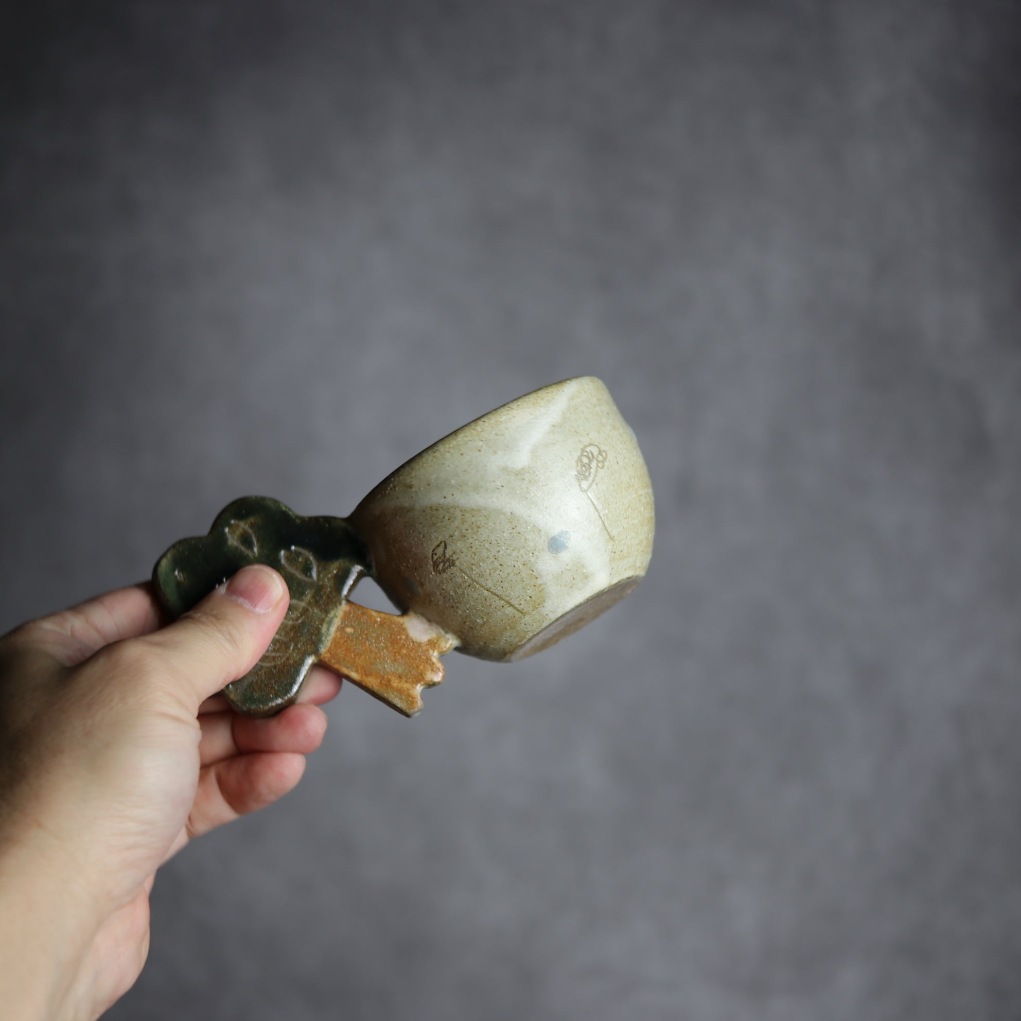 土の種 - ガジュマルカップ5 やちむん 陶器 土の種 - mundasui