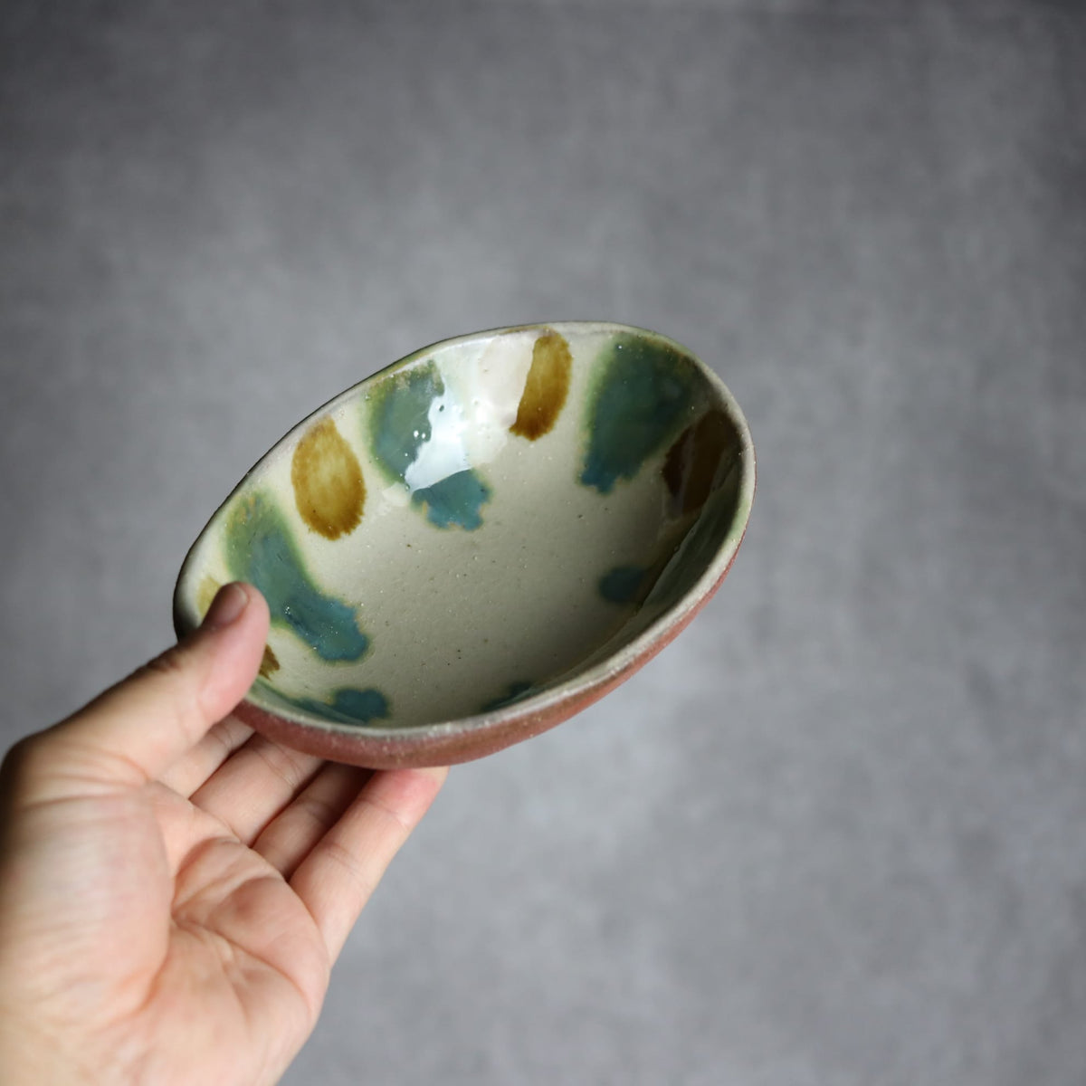 楕円鉢1 三彩 やちむん 陶器 漂窯