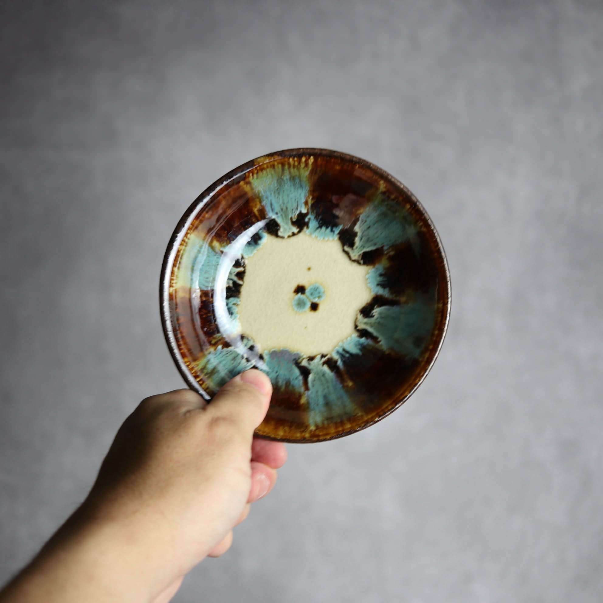 Alt Tag:*小鉢3 三彩紋 やちむん 陶器 エドメ陶房