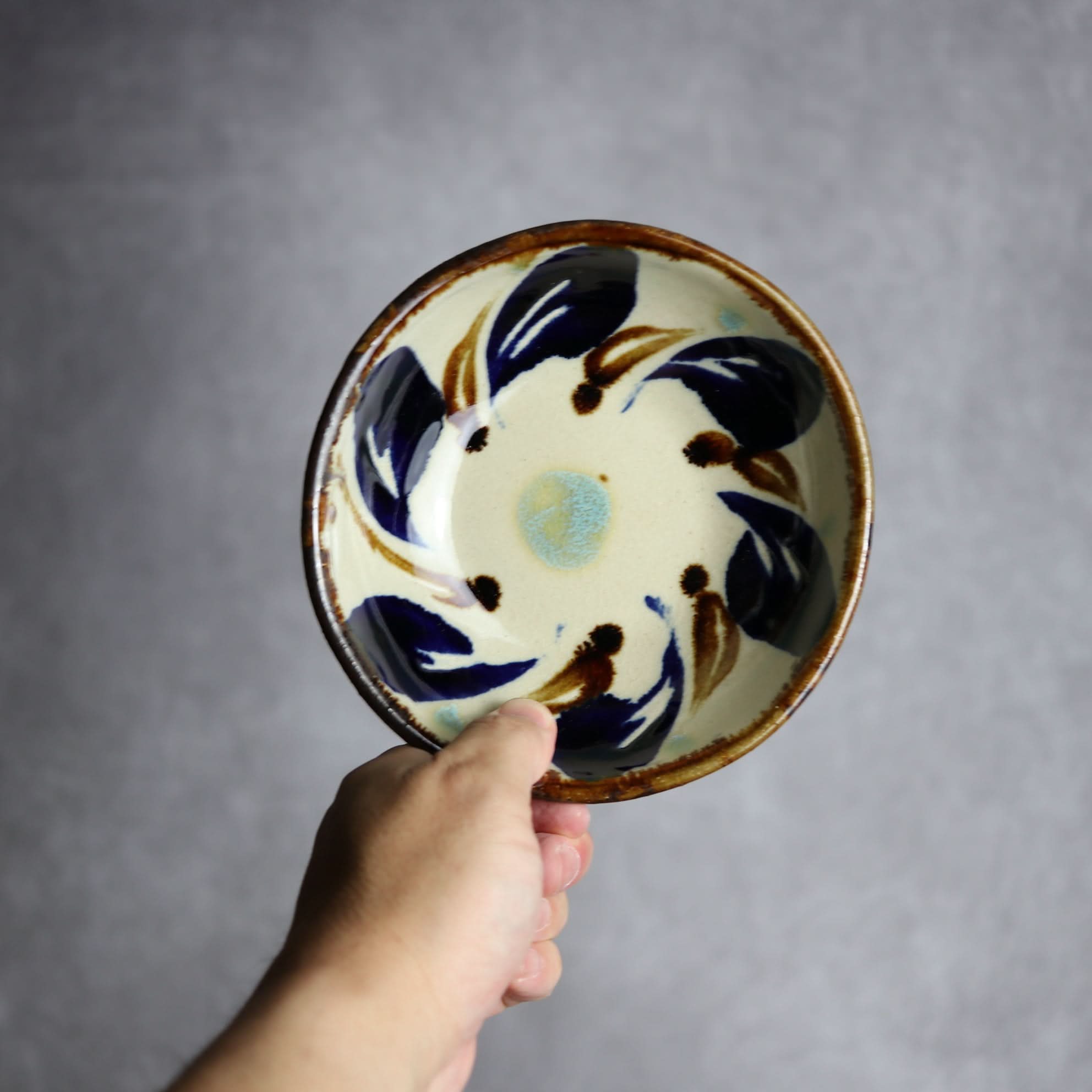 Alt Tag:*小鉢大1 波紋 やちむん 陶器 エドメ陶房