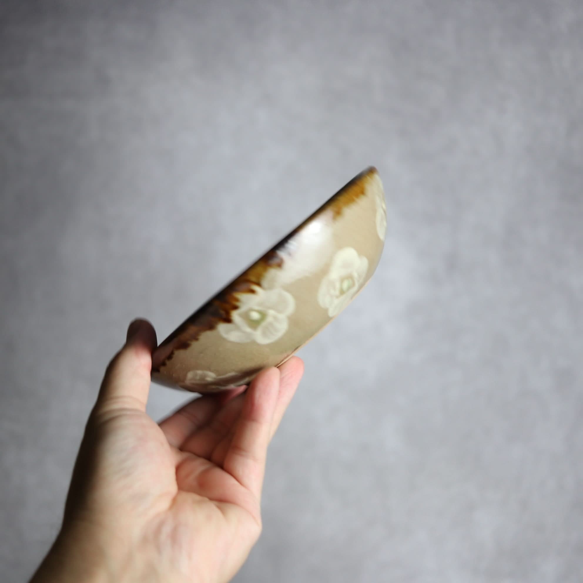 Alt Tag:*小鉢大1 波紋 やちむん 陶器 エドメ陶房