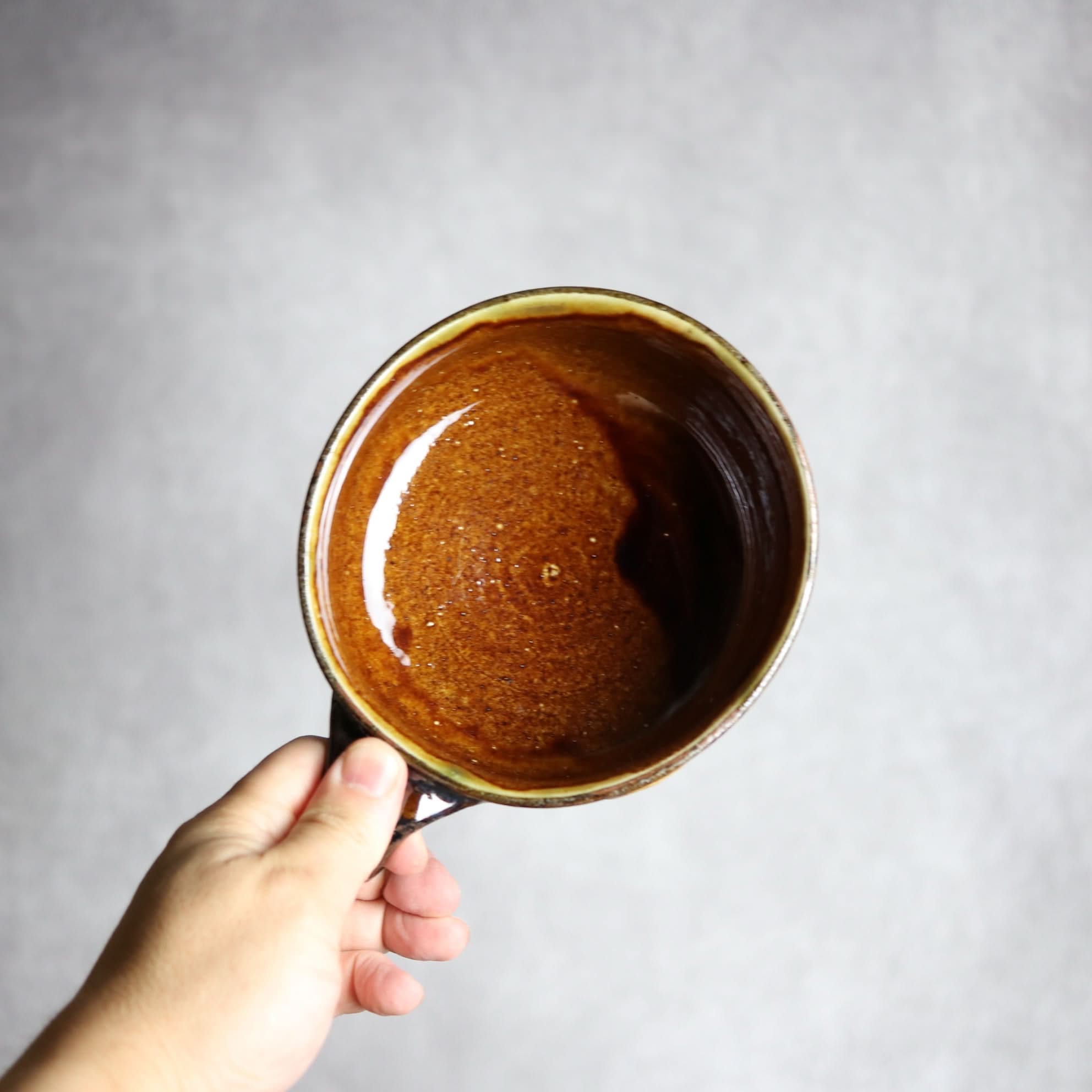 スープマグ1 飴釉 イッチン 花 やちむん 陶器 茂生窯 陶器.