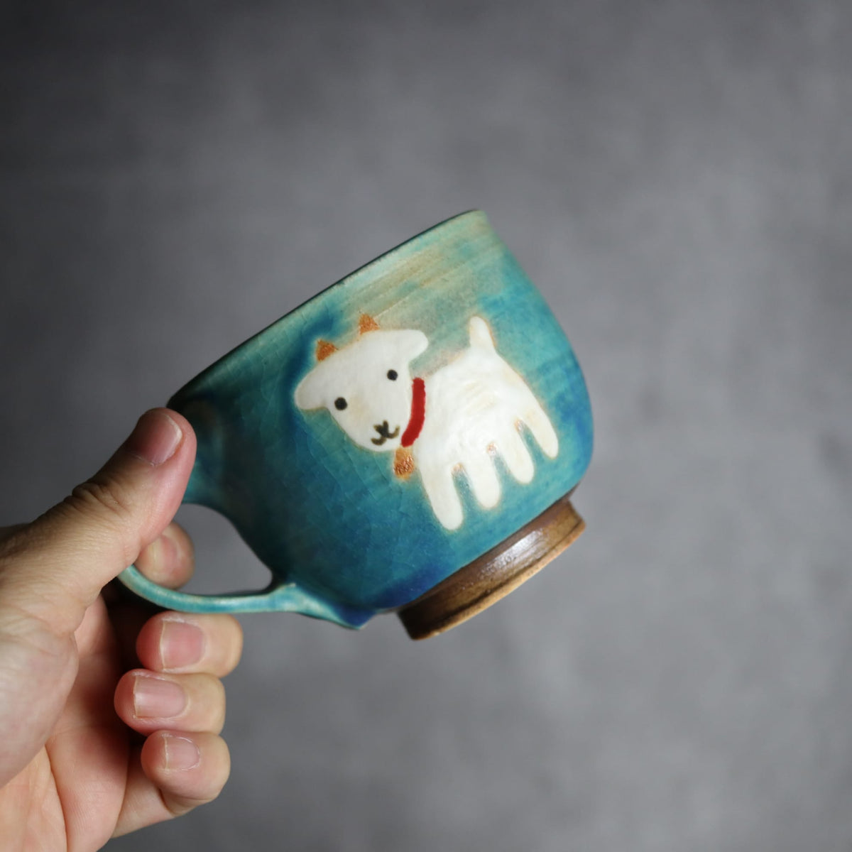 丸マグ ヤギ2 やちむん 陶器 atelier qucchane