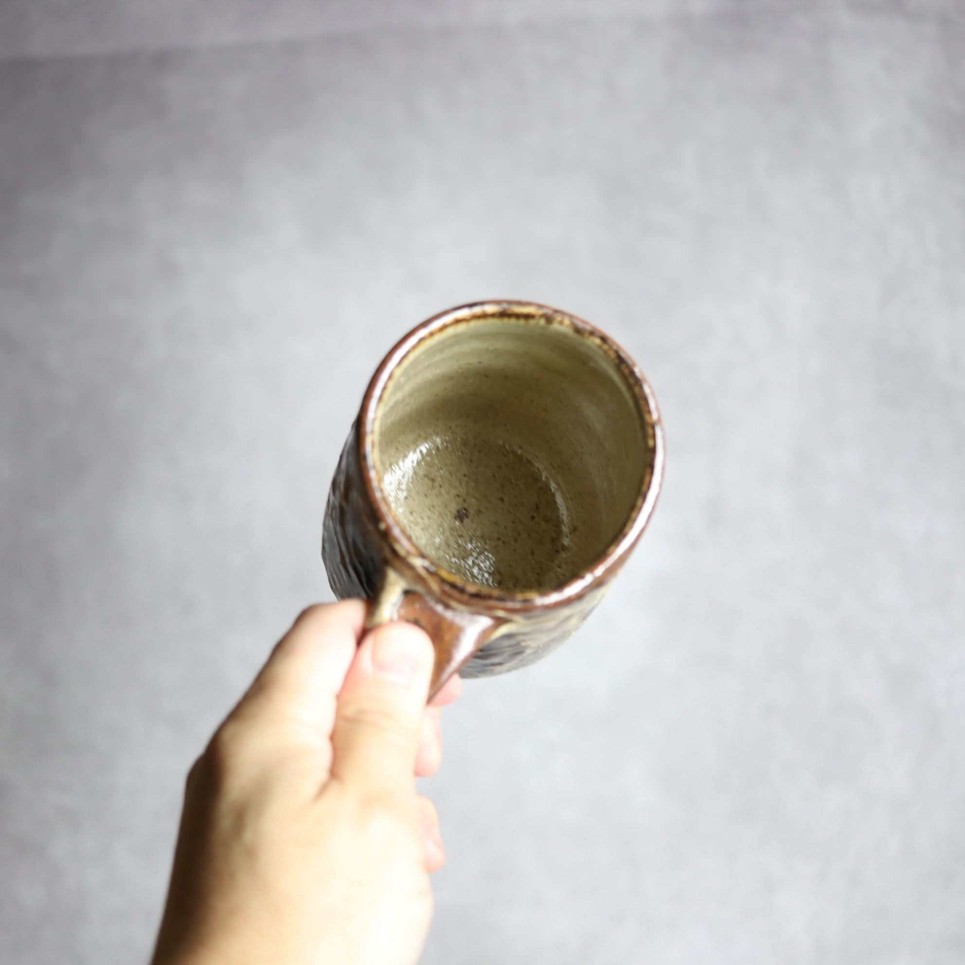 ビアマグ2 飴釉 イッチン 点打 やちむん 陶器 北窯 松田共司工房 やちむん 陶器.