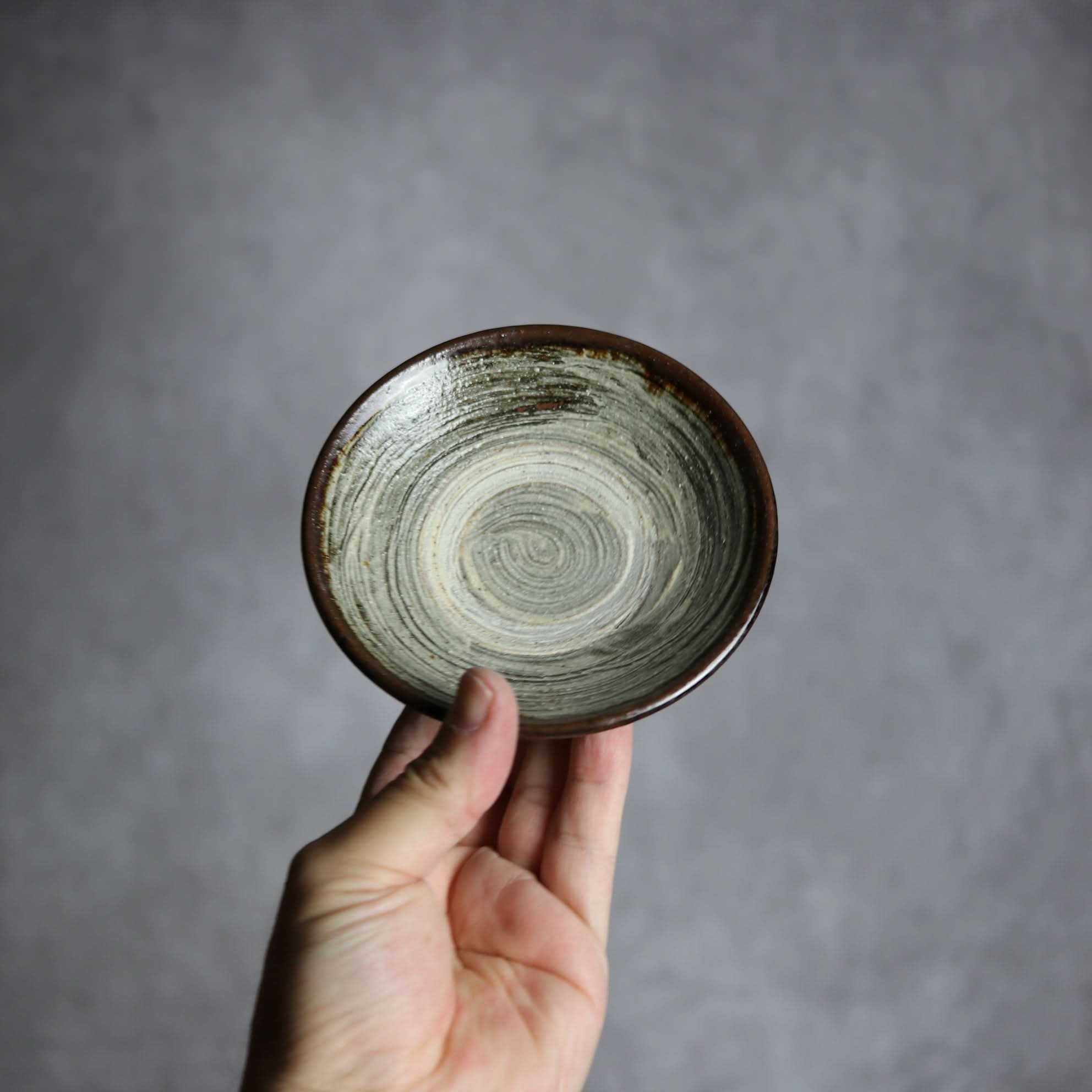 3.5寸皿3 緑釉 刷毛目 やちむん 陶器 北窯 松田共司工房 やちむん 陶器.