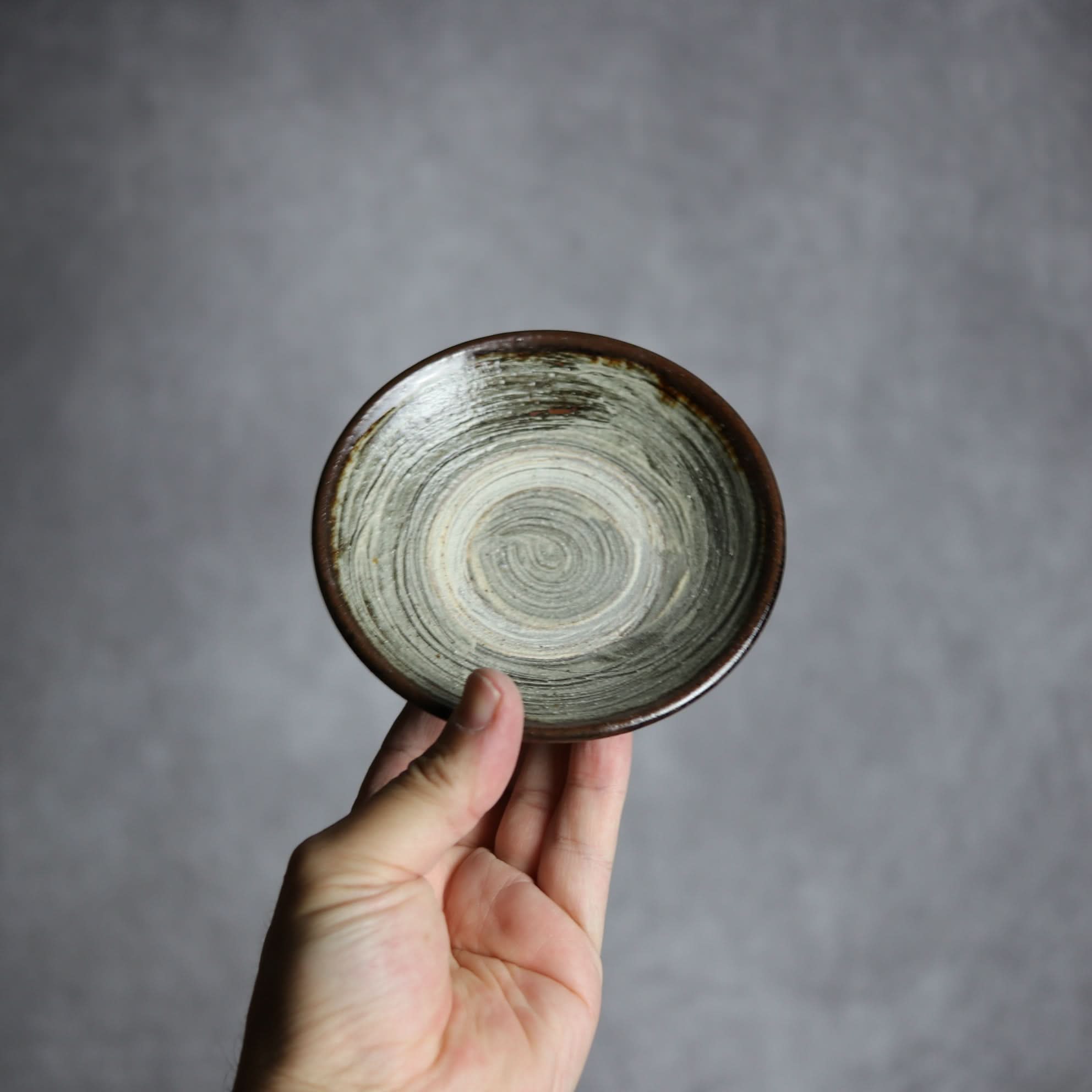 3.5寸皿3 緑釉 刷毛目 やちむん 陶器 北窯 松田共司工房 やちむん 陶器.