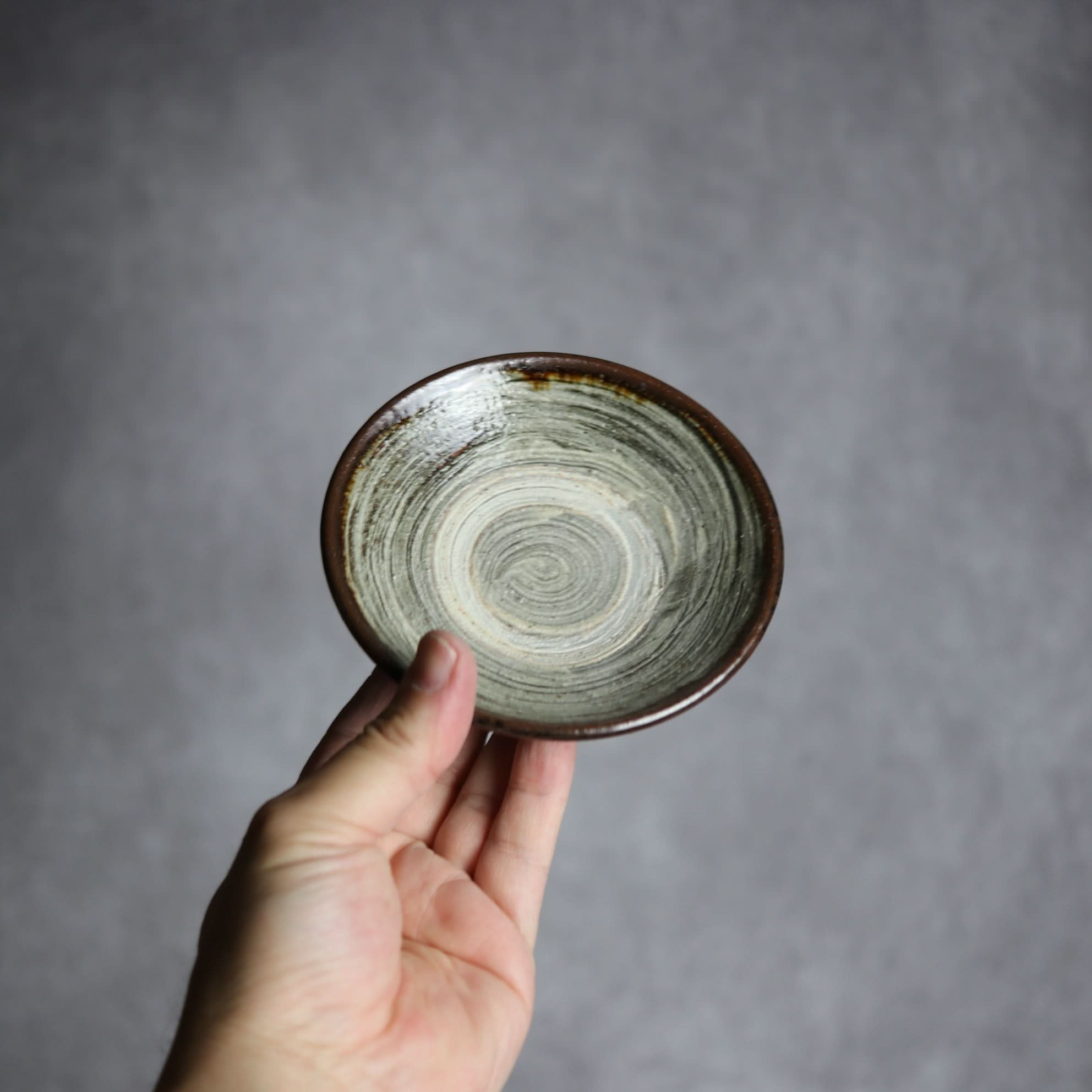 3.5寸皿3 緑釉 刷毛目 やちむん 陶器 北窯 松田共司工房 やちむん 陶器.