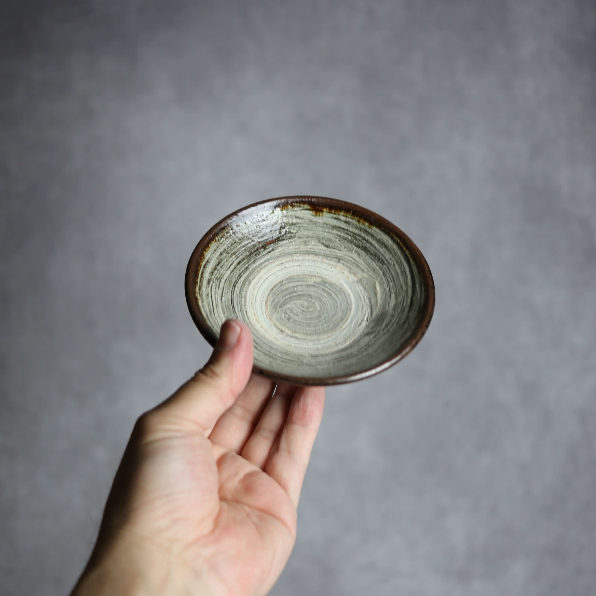 3.5寸皿3 緑釉 刷毛目 やちむん 陶器 北窯 松田共司工房 やちむん 陶器.