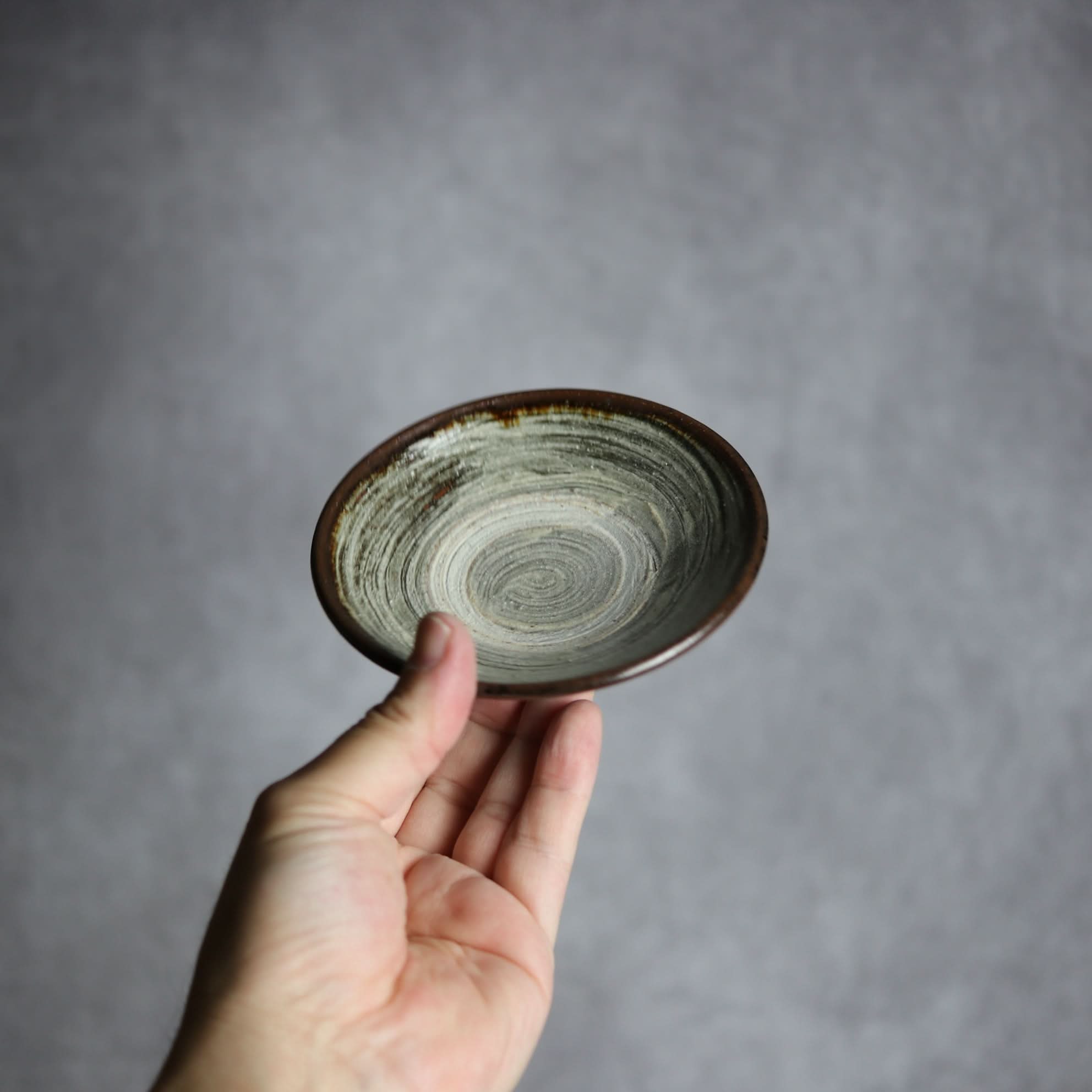 3.5寸皿3 緑釉 刷毛目 やちむん 陶器 北窯 松田共司工房 やちむん 陶器.