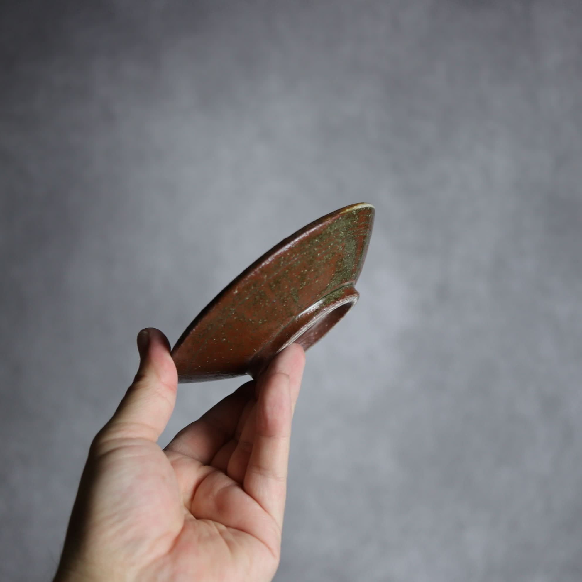 3.5寸皿3 呉須釉 唐草 やちむん 陶器 北窯 松田共司工房 やちむん 陶器.