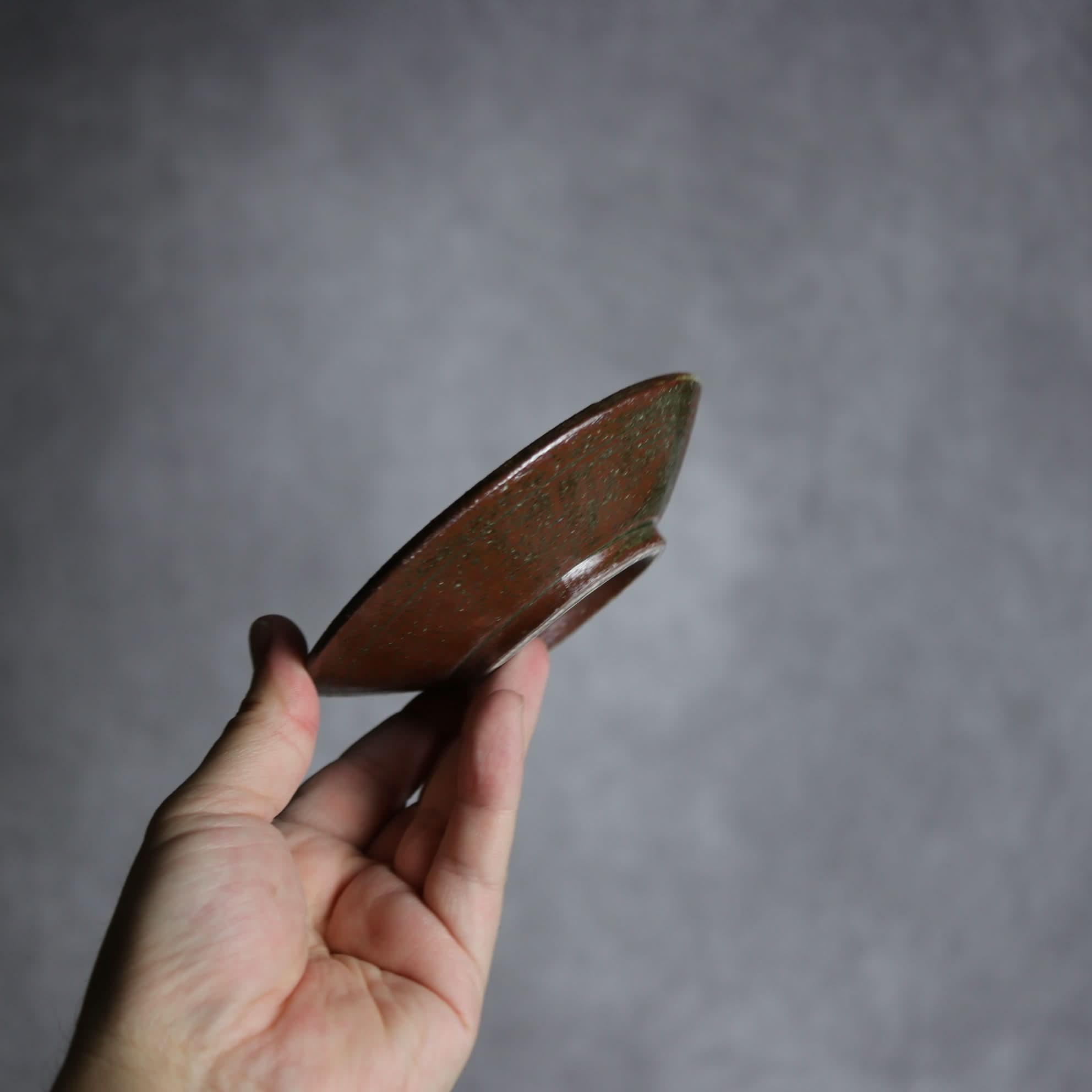 3.5寸皿3 呉須釉 唐草 やちむん 陶器 北窯 松田共司工房 やちむん 陶器.