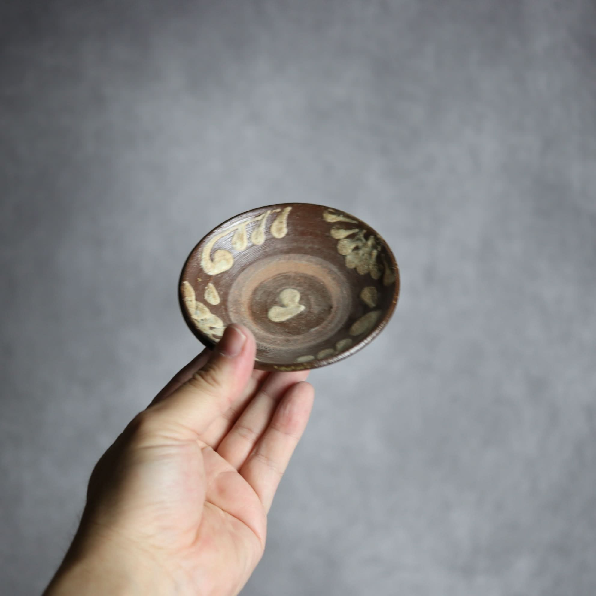 3寸皿3 イッチン 菊唐草 やちむん 陶器 北窯 松田共司工房 やちむん 陶器.