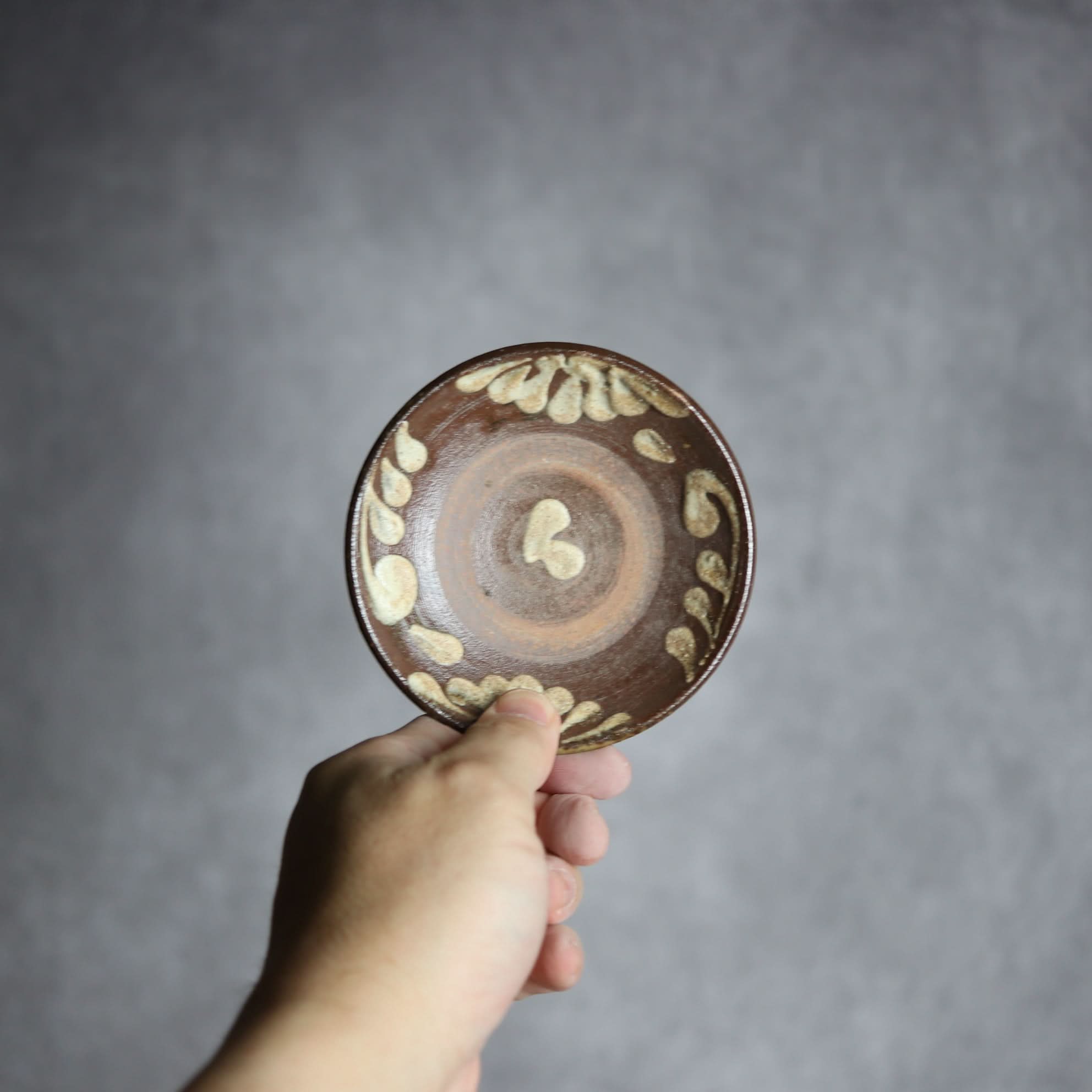 3寸皿3 イッチン 菊唐草 やちむん 陶器 北窯 松田共司工房 やちむん 陶器.