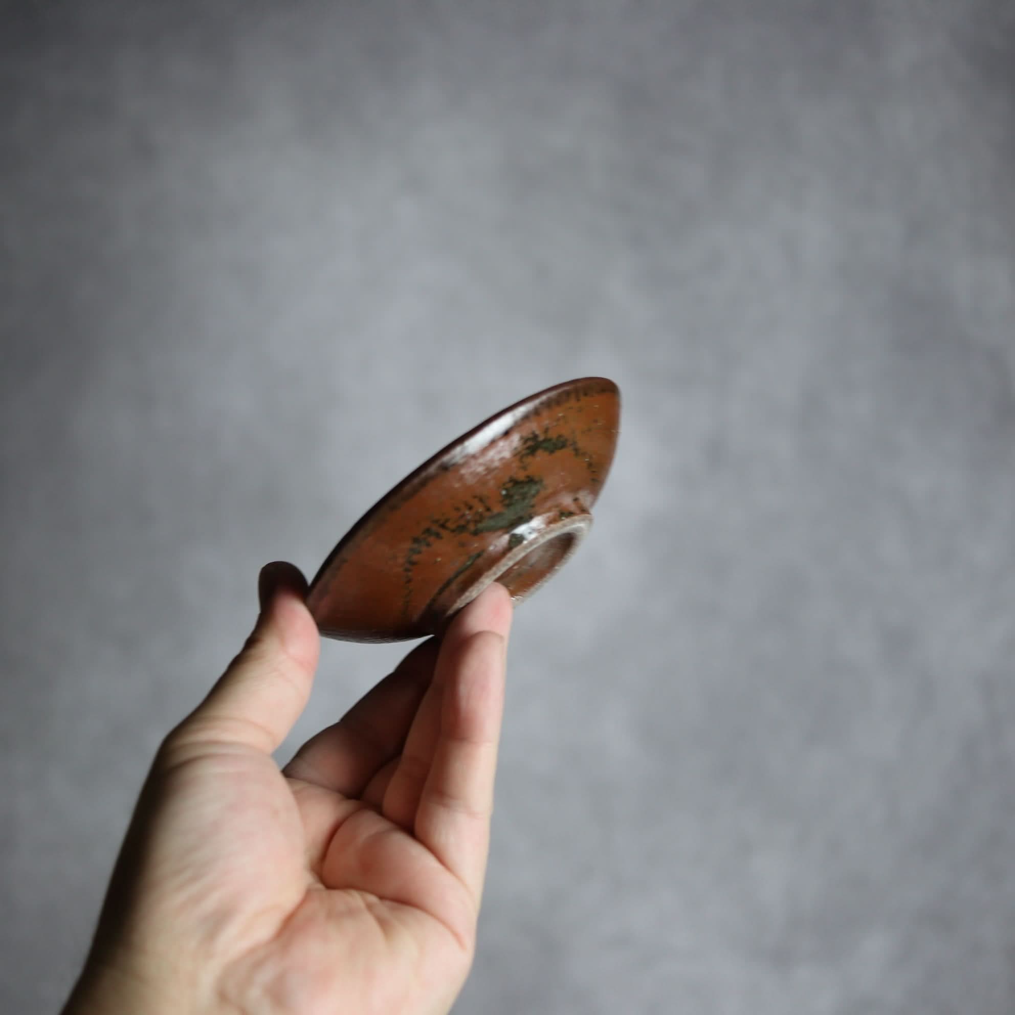 3寸皿2 緑釉 刷毛目 やちむん 陶器 北窯 松田共司工房 やちむん 陶器.