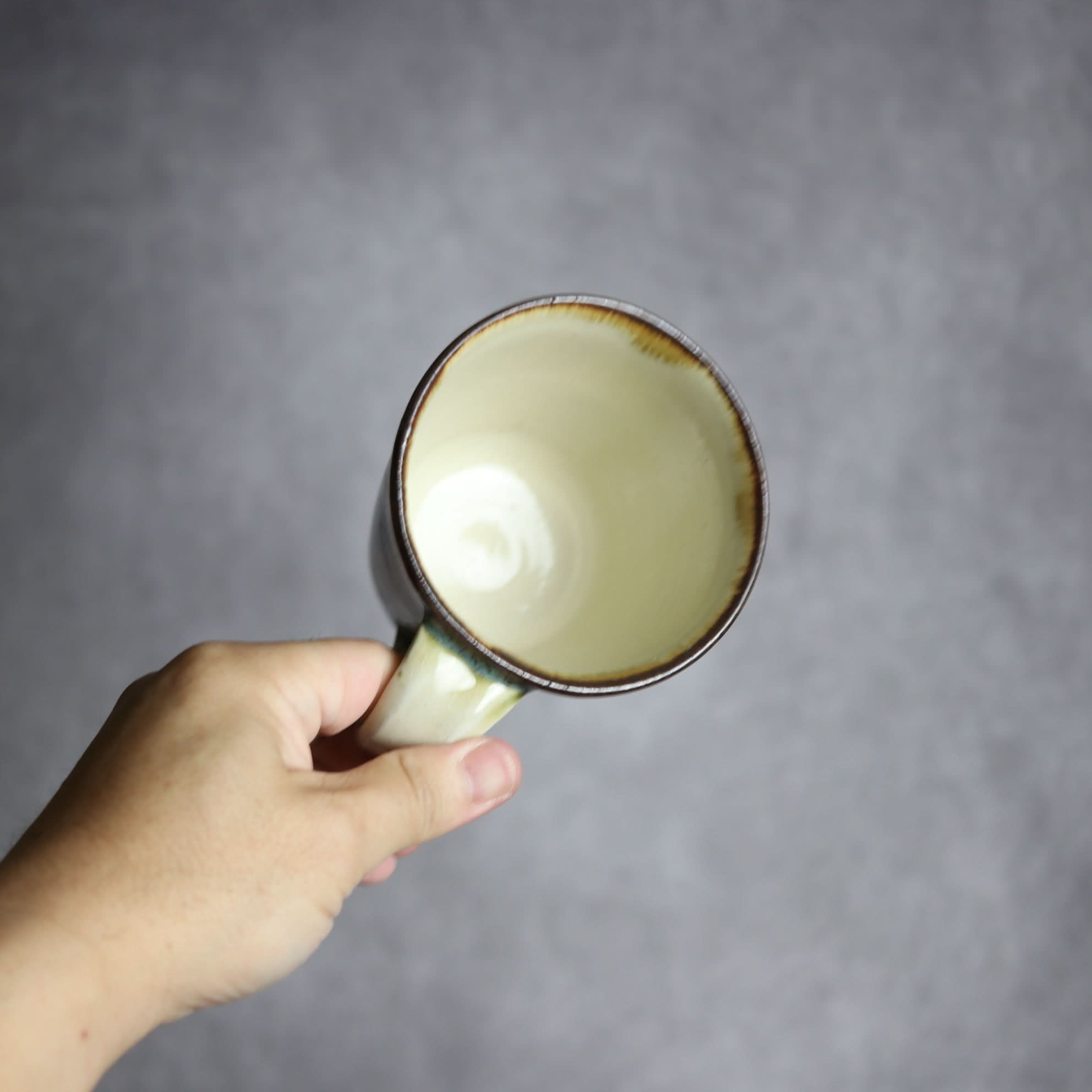 マグカップ2 飴 呉須釉 格子点打 やちむん 陶器 いずみ窯 島袋工房 やちむん 陶器.