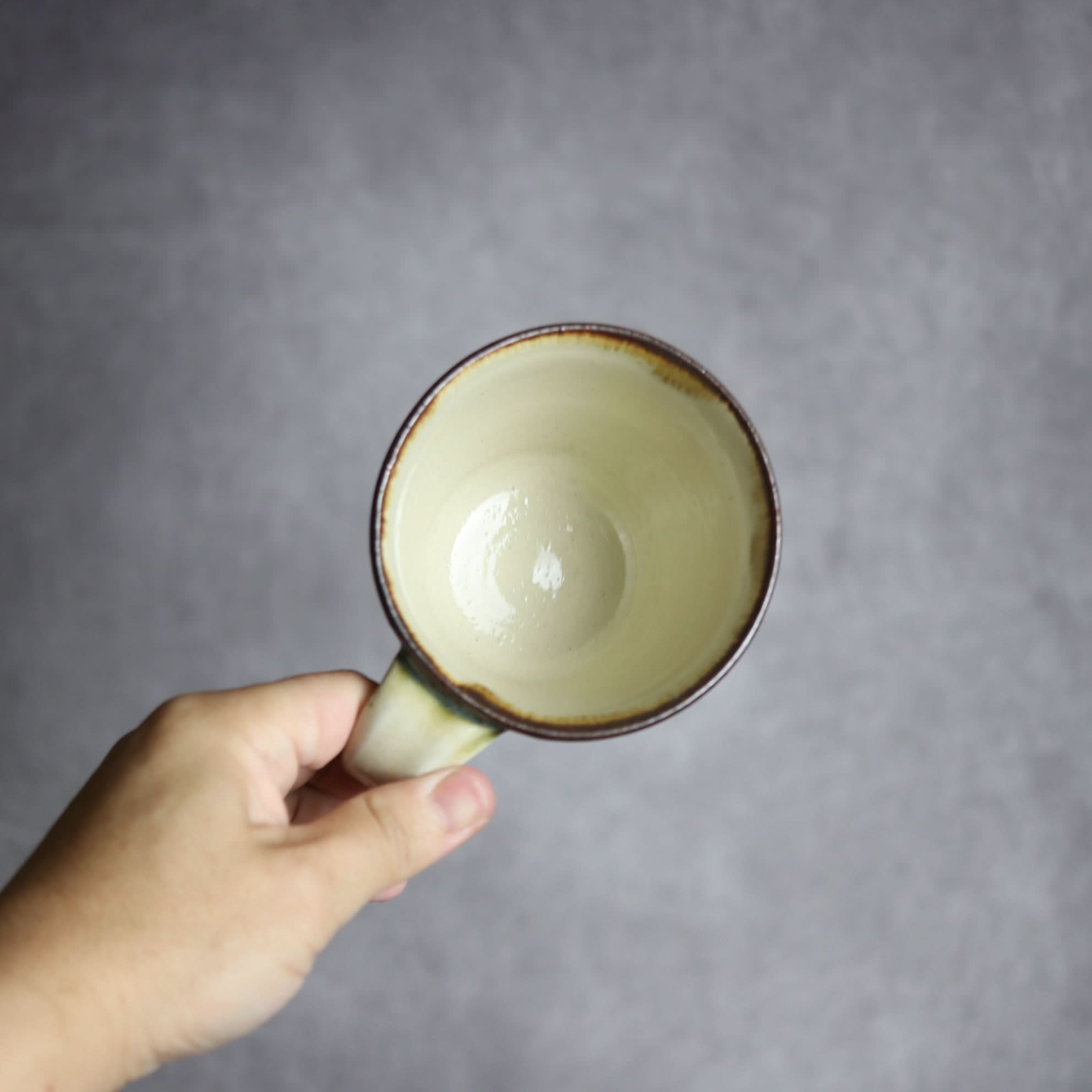 マグカップ2 飴 呉須釉 格子点打 やちむん 陶器 いずみ窯 島袋工房 やちむん 陶器.