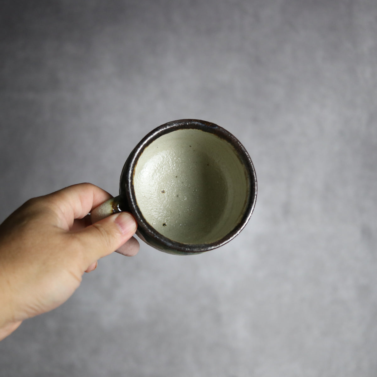 コーヒーカップ1 緑釉 やちむん 陶器 栄一工房