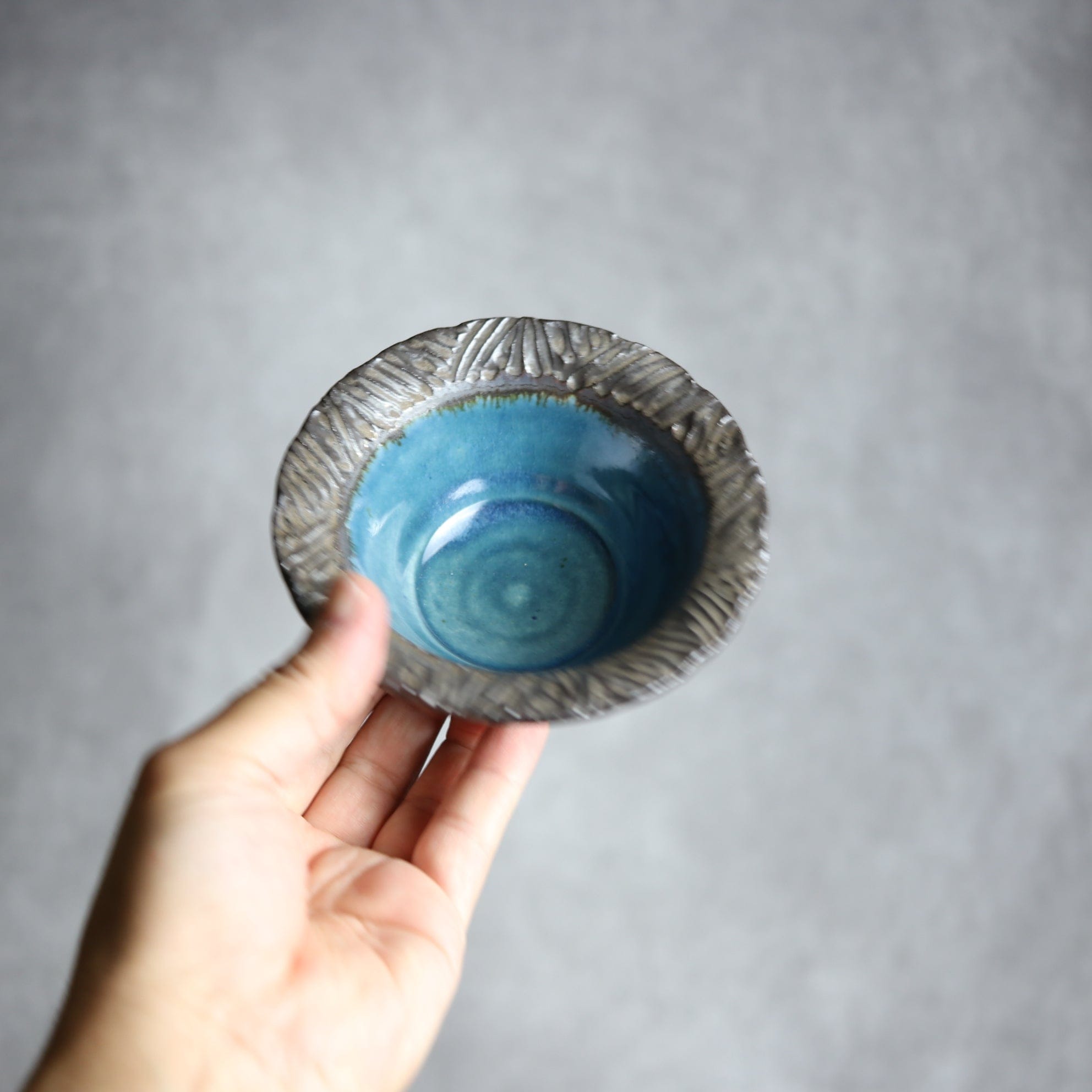 3.5寸ワンブー1 黒 彫り模様 やちむん 陶器 nagaremo やちむん 陶器.