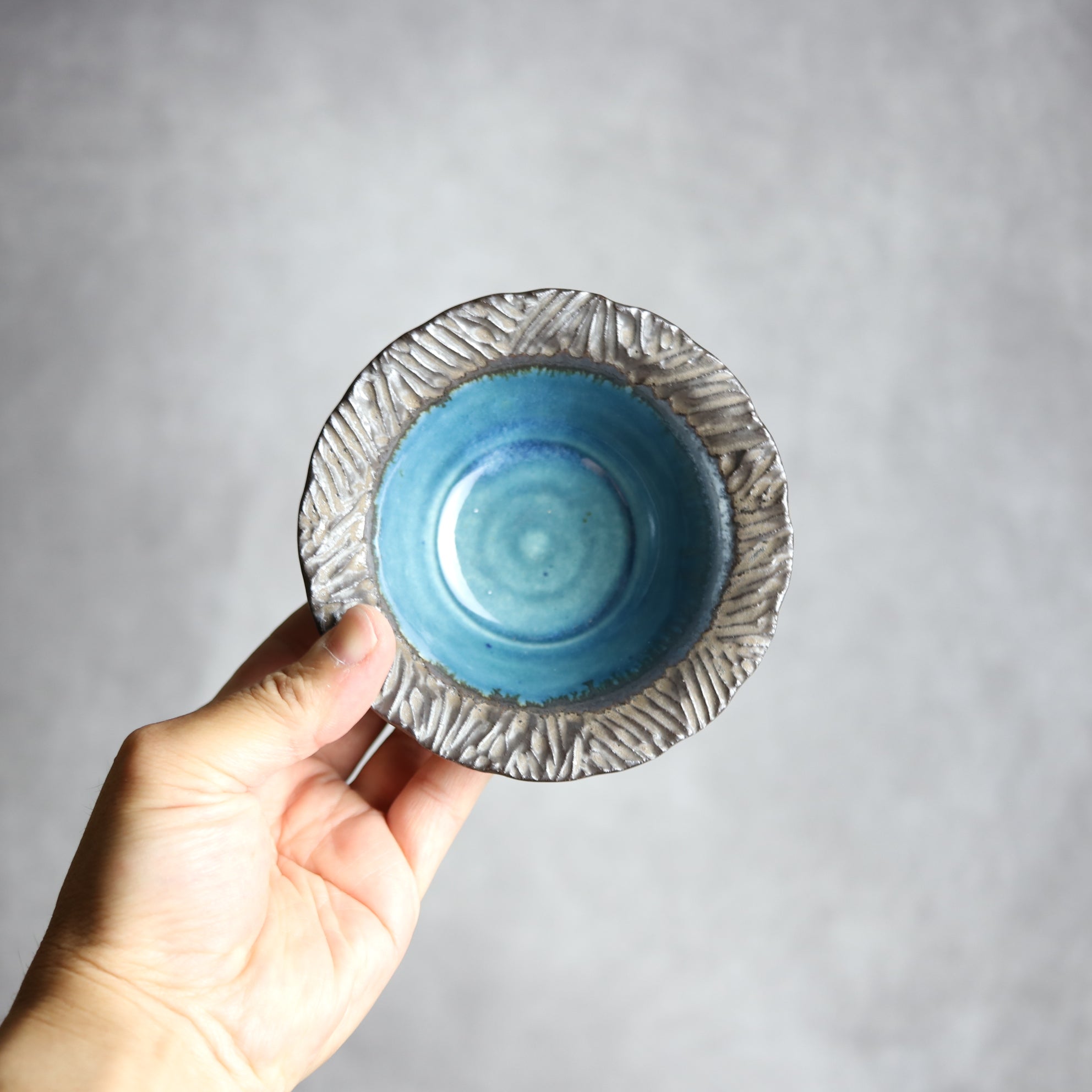 3.5寸ワンブー1 黒 彫り模様 やちむん 陶器 nagaremo やちむん 陶器.