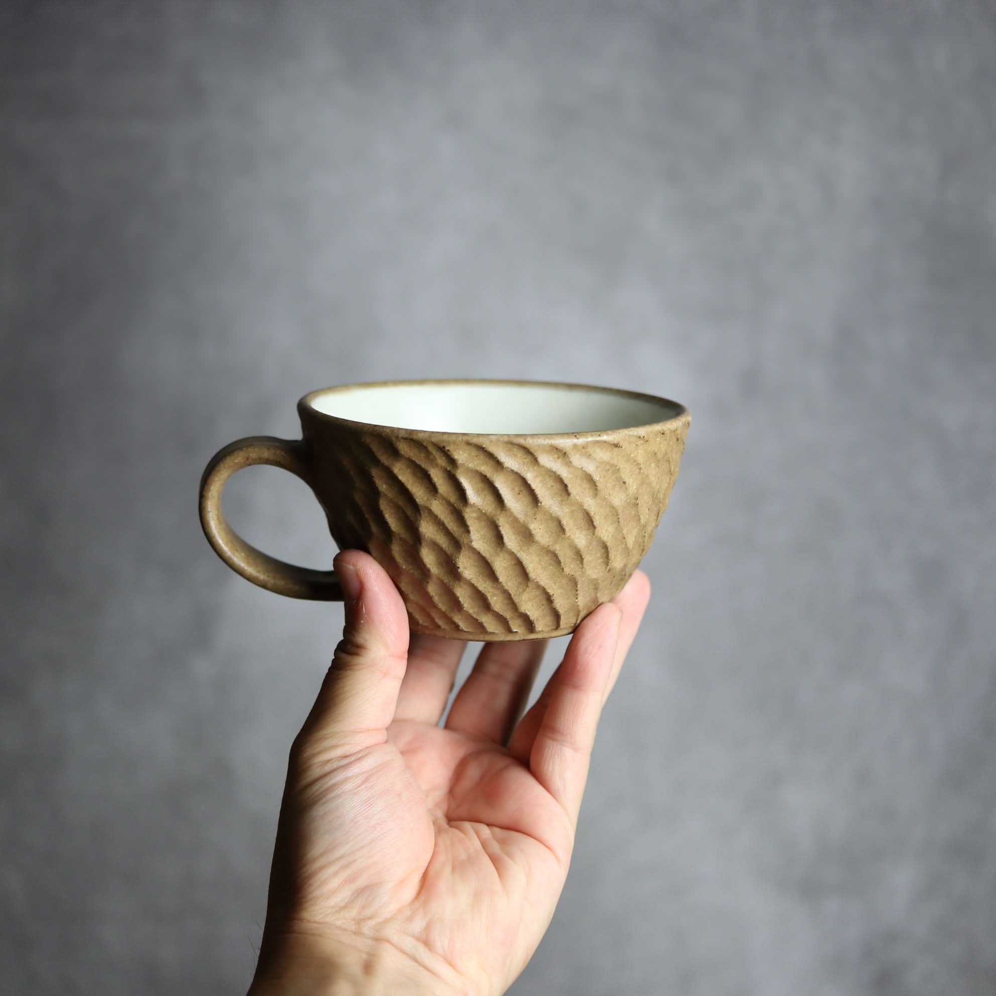 スープマグ1 ナッツ ブラウン やちむん 陶器 nagaremo やちむん 陶器.