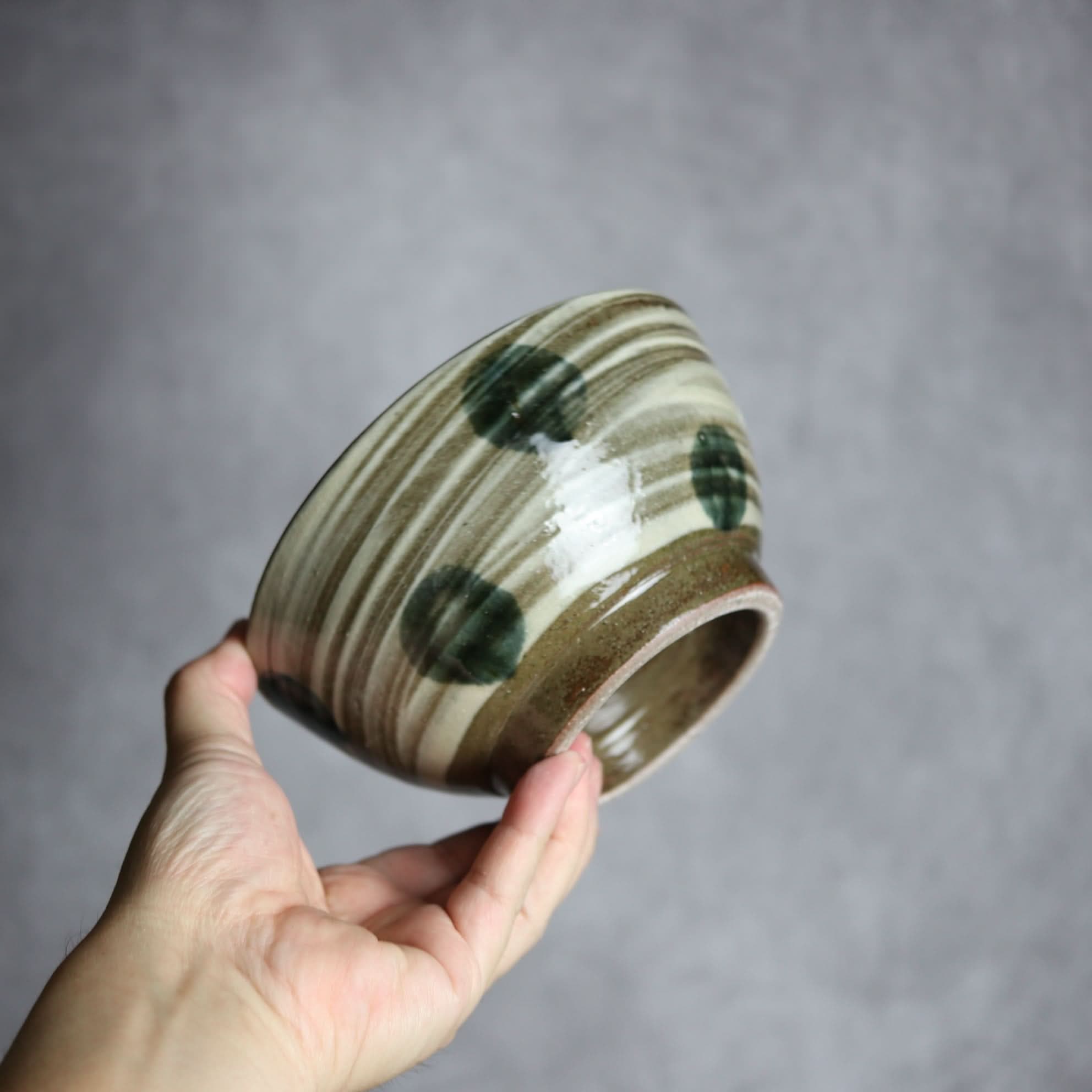 5寸鉢1 呉須釉 刷毛目 点打 やちむん 陶器 北窯 松田米司工房 やちむん 陶器.