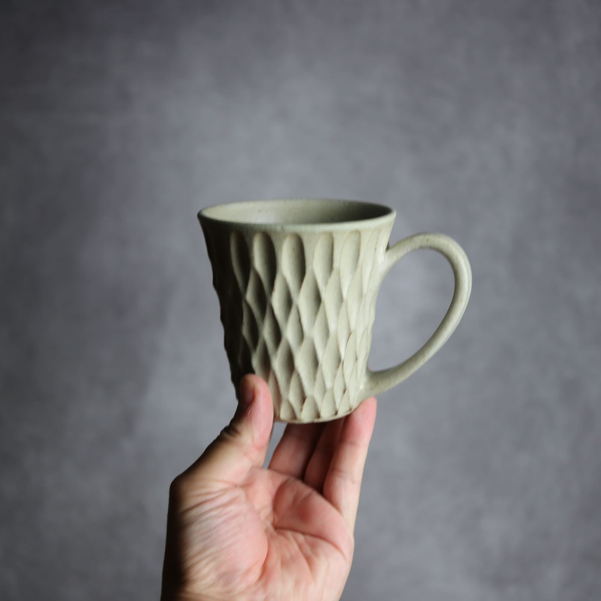 マグカップ1 ナッツ グレー トップワイド やちむん 陶器 nagaremo やちむん 陶器.