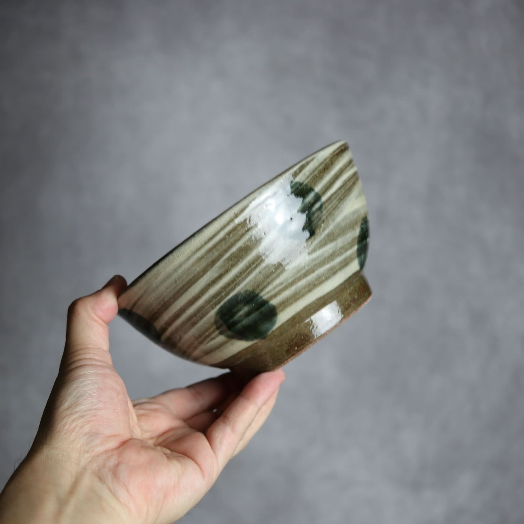 5寸鉢1 呉須釉 刷毛目 点打 やちむん 陶器 北窯 松田米司工房 やちむん 陶器.