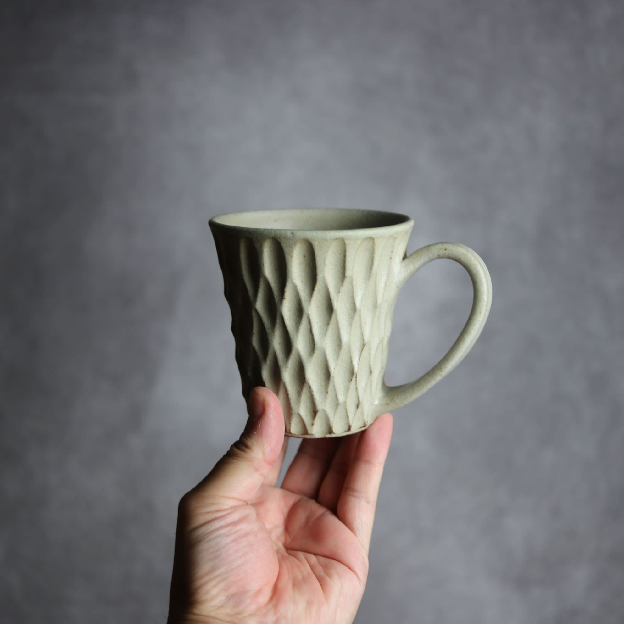 マグカップ1 ナッツ グレー トップワイド やちむん 陶器 nagaremo やちむん 陶器.