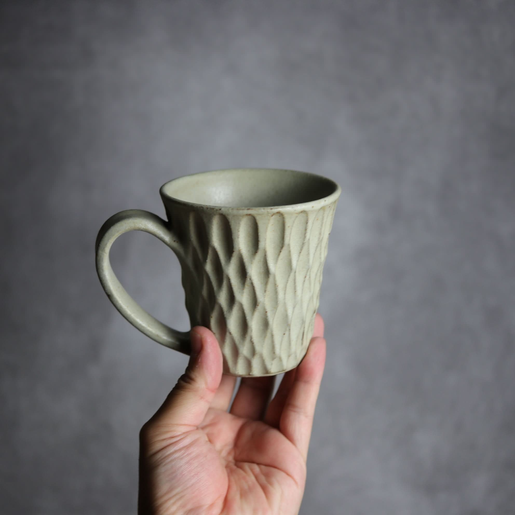 マグカップ1 ナッツ グレー トップワイド やちむん 陶器 nagaremo やちむん 陶器.