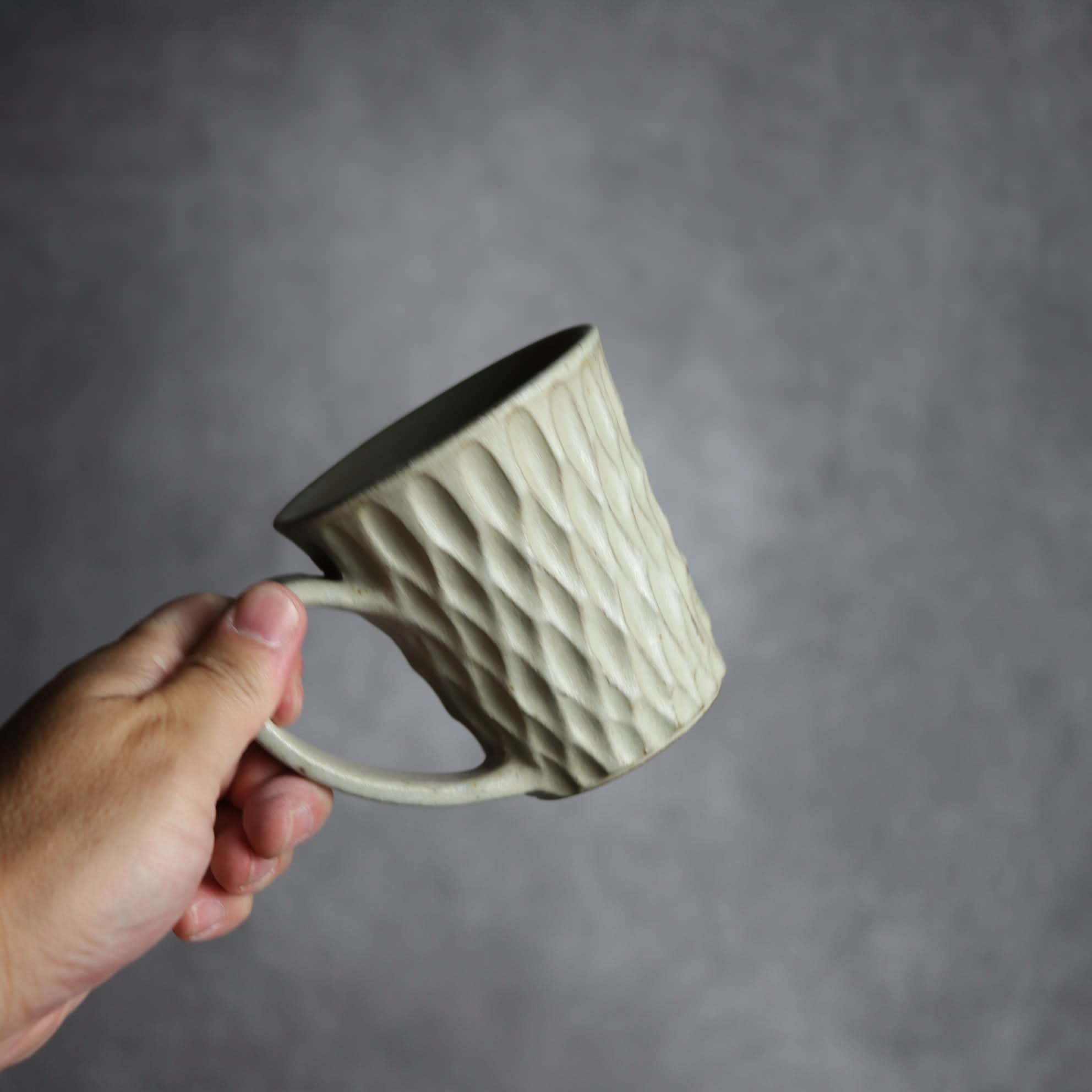 マグカップ1 ナッツ グレー トップワイド やちむん 陶器 nagaremo やちむん 陶器.