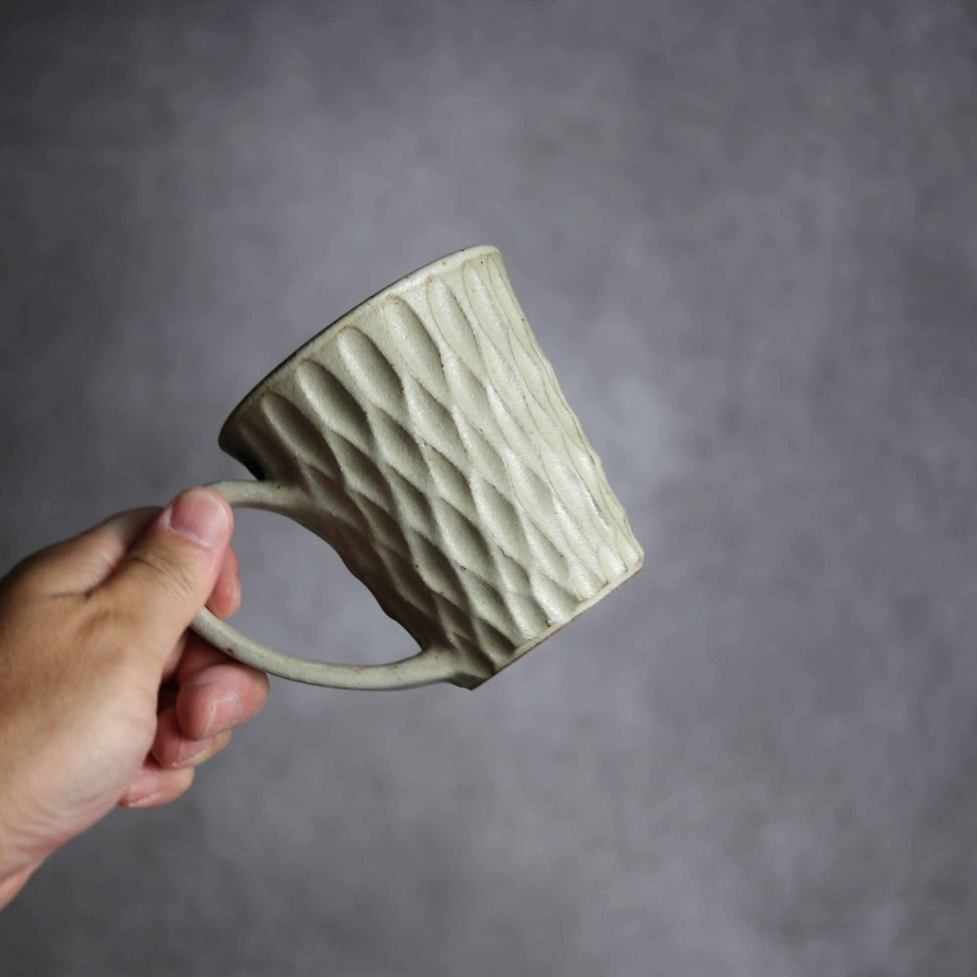 マグカップ1 ナッツ グレー トップワイド やちむん 陶器 nagaremo やちむん 陶器.