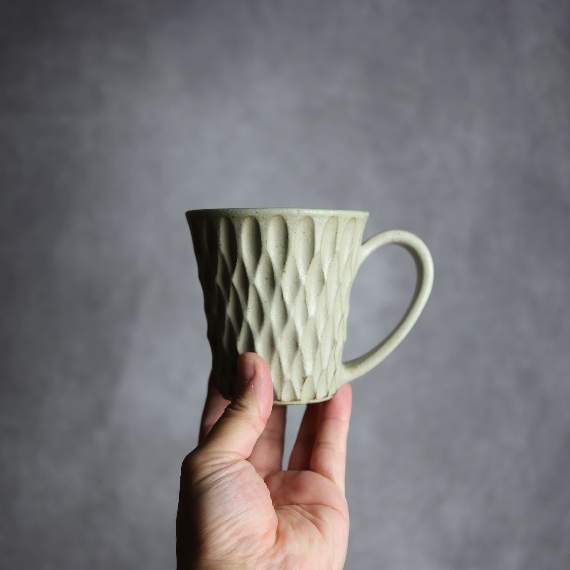 マグカップ1 ナッツ グレー トップワイド やちむん 陶器 nagaremo やちむん 陶器.