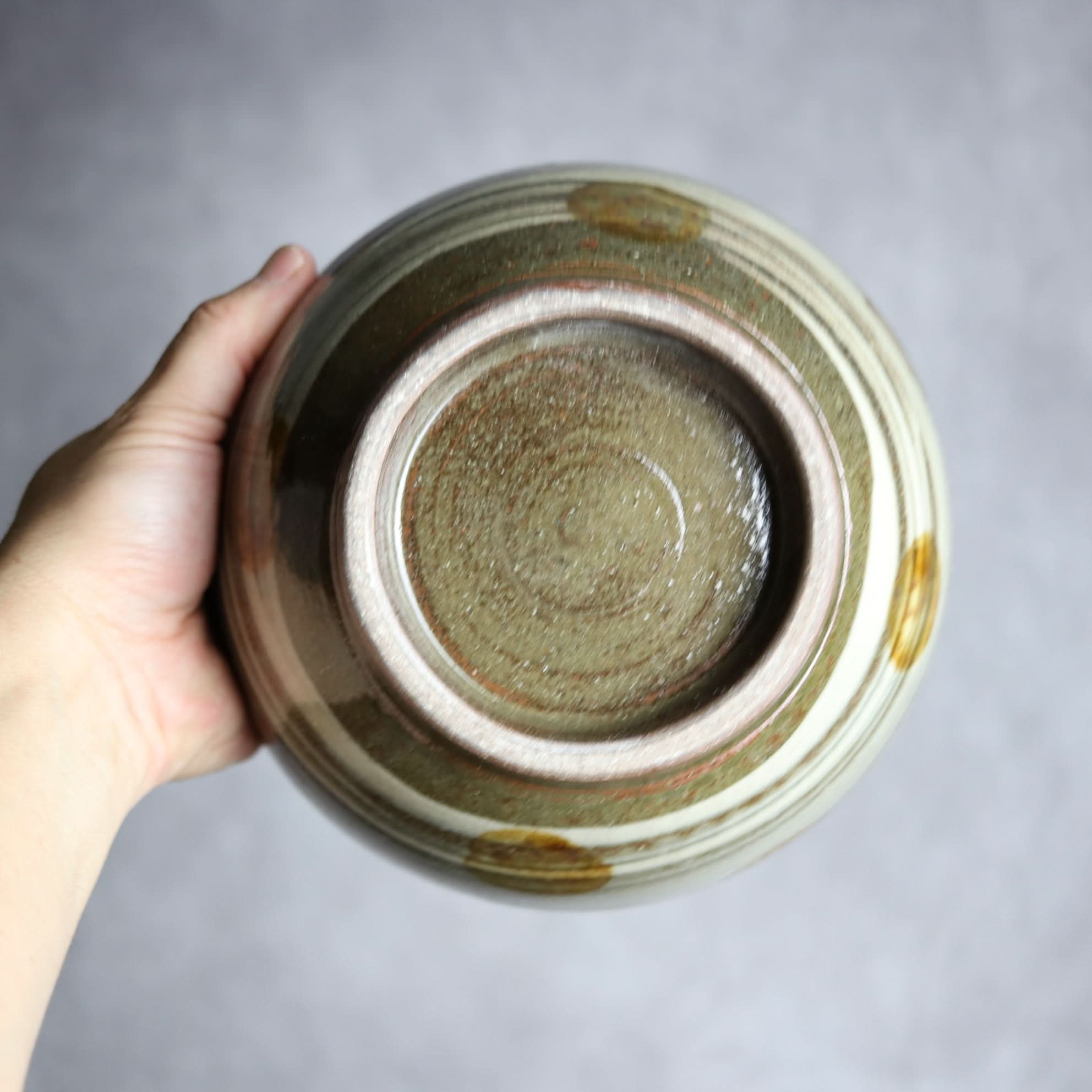 6寸鉢2 飴釉 刷毛目 点打 やちむん 陶器 北窯 松田米司工房 やちむん 陶器.