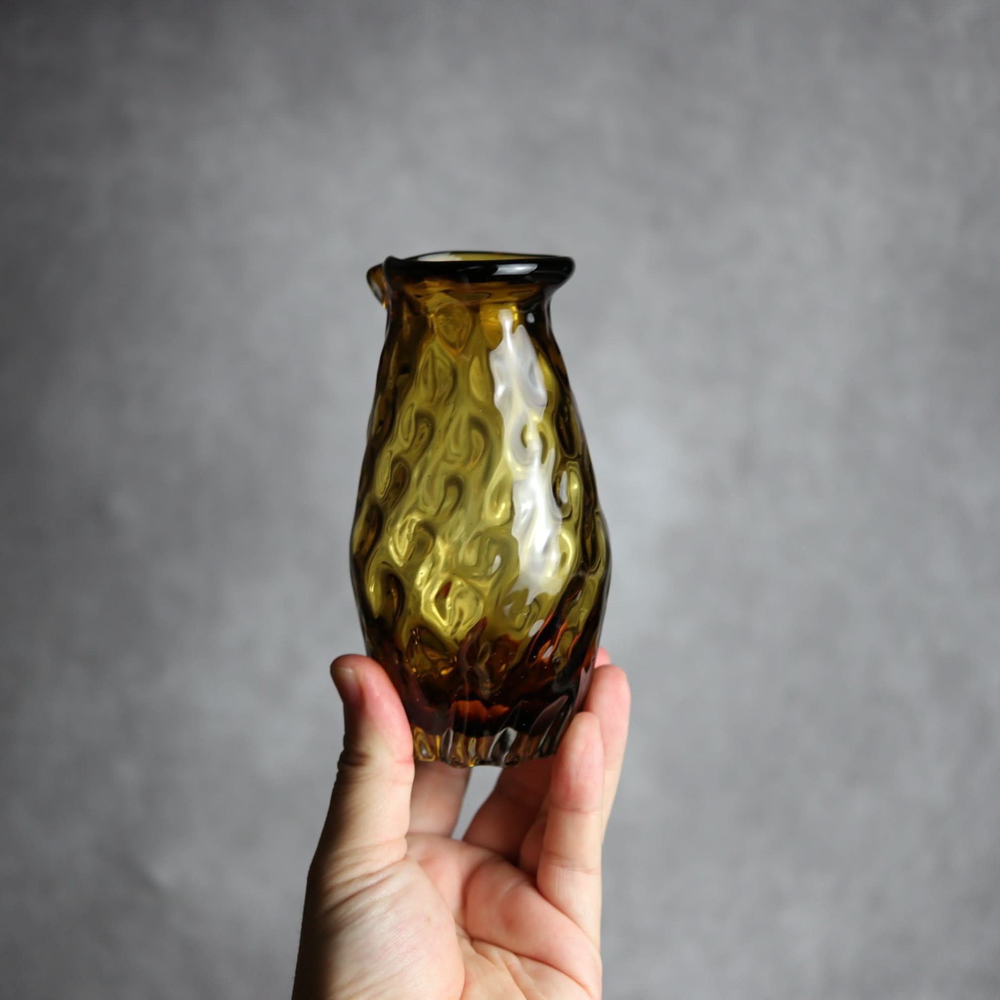 みなも徳利 ブラウン 琉球ガラス ガラス工房清天 琉球ガラス.