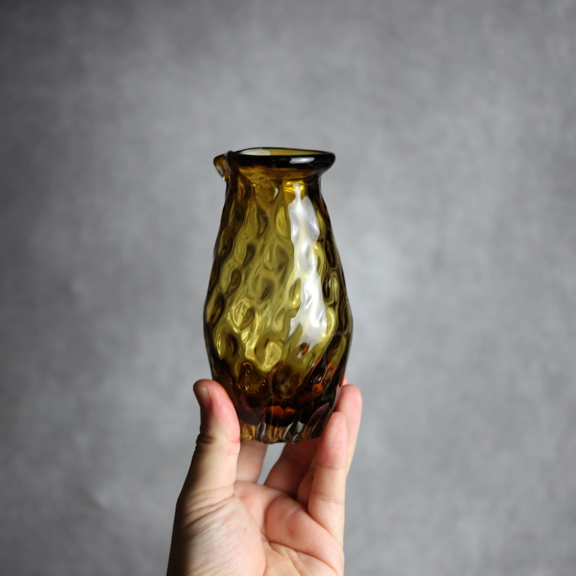 みなも徳利 ブラウン 琉球ガラス ガラス工房清天 琉球ガラス.